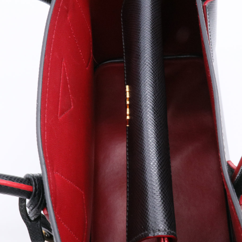 Cuir Double Tote Saffiano Leather twins