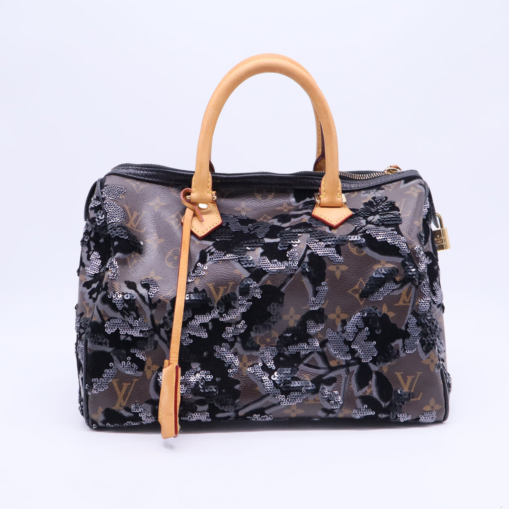 Speedy Handbag Fleur De Jais Monogram Canvas 30 B20208