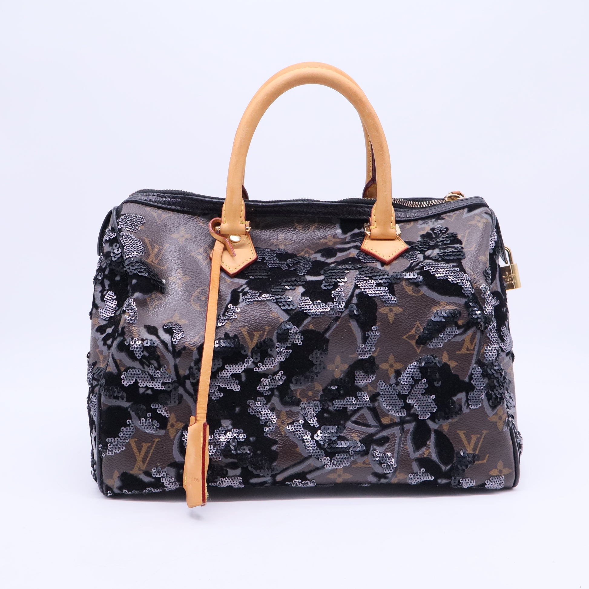 Speedy Handbag Fleur De Jais Monogram Canvas 30 B20208