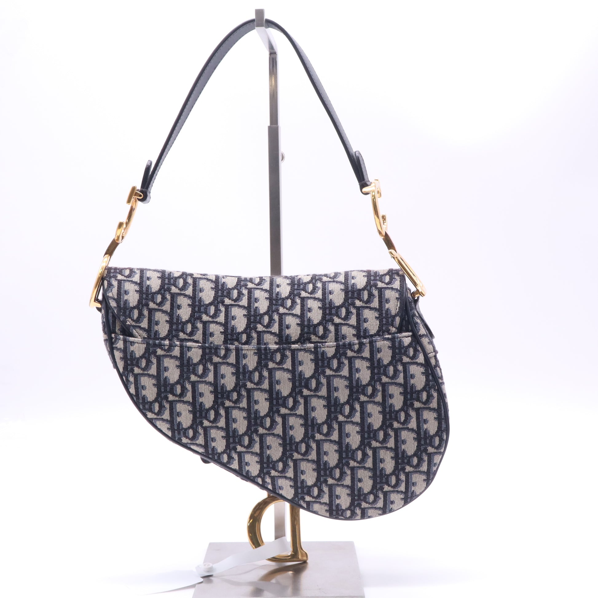 Christian Dior Saddle Handbag Oblique Canvas twins B23287