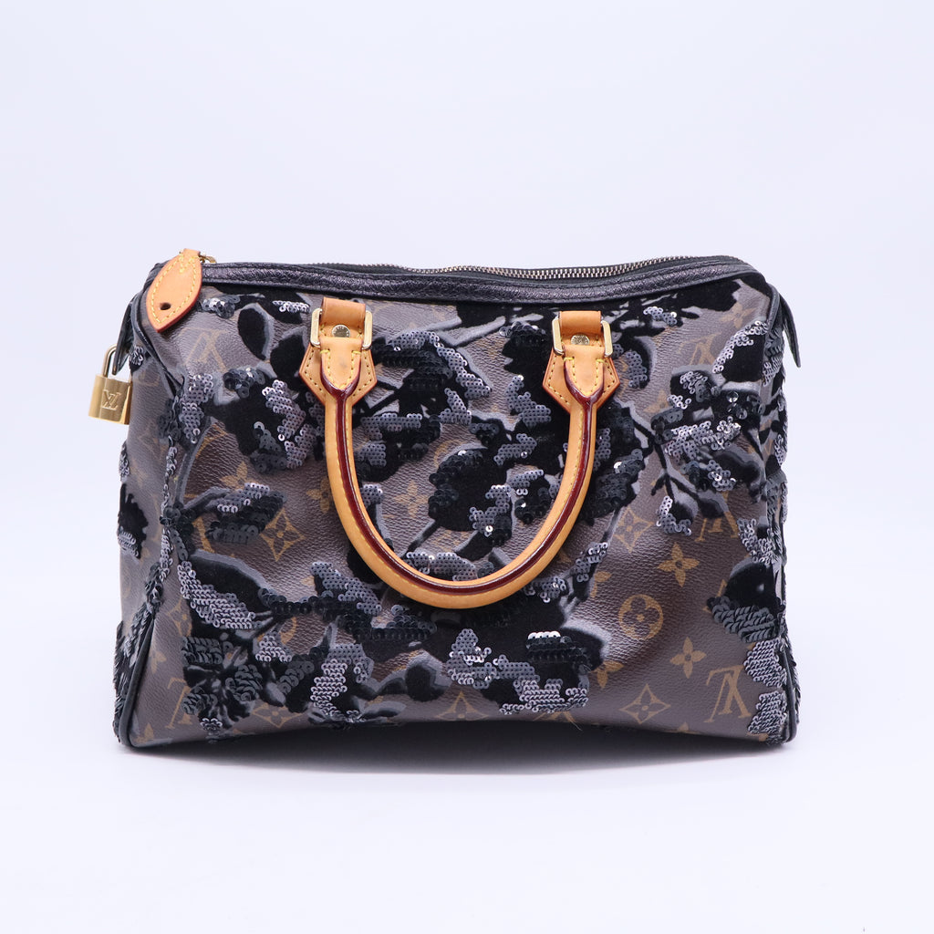 Speedy Handbag Fleur De Jais Monogram Canvas 30 B20208