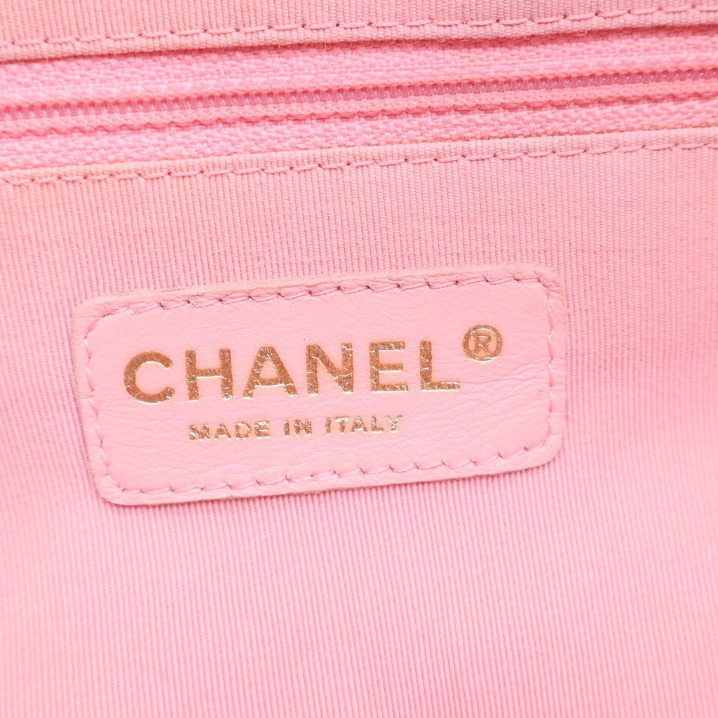 Chanel vintage pink bowling bag twins