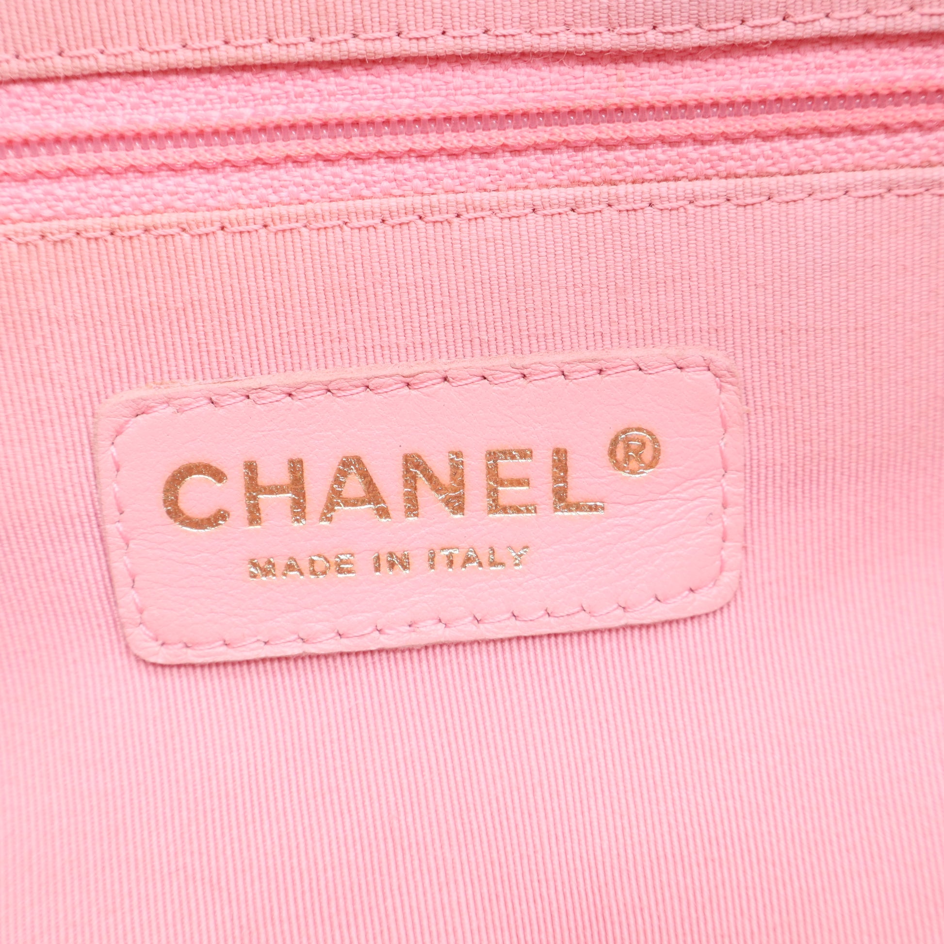 Chanel vintage pink bowling bag twins