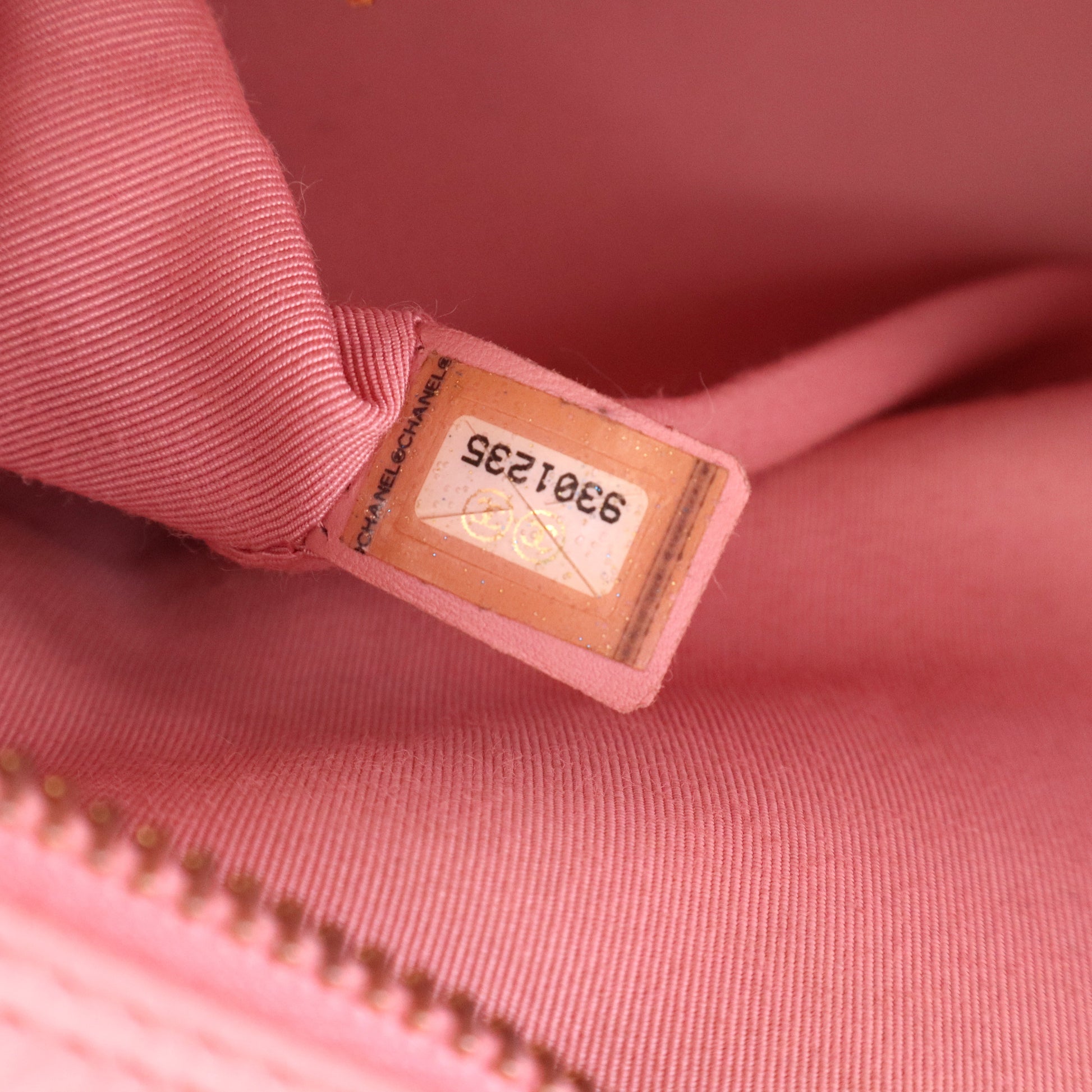 Chanel vintage pink bowling bag twins