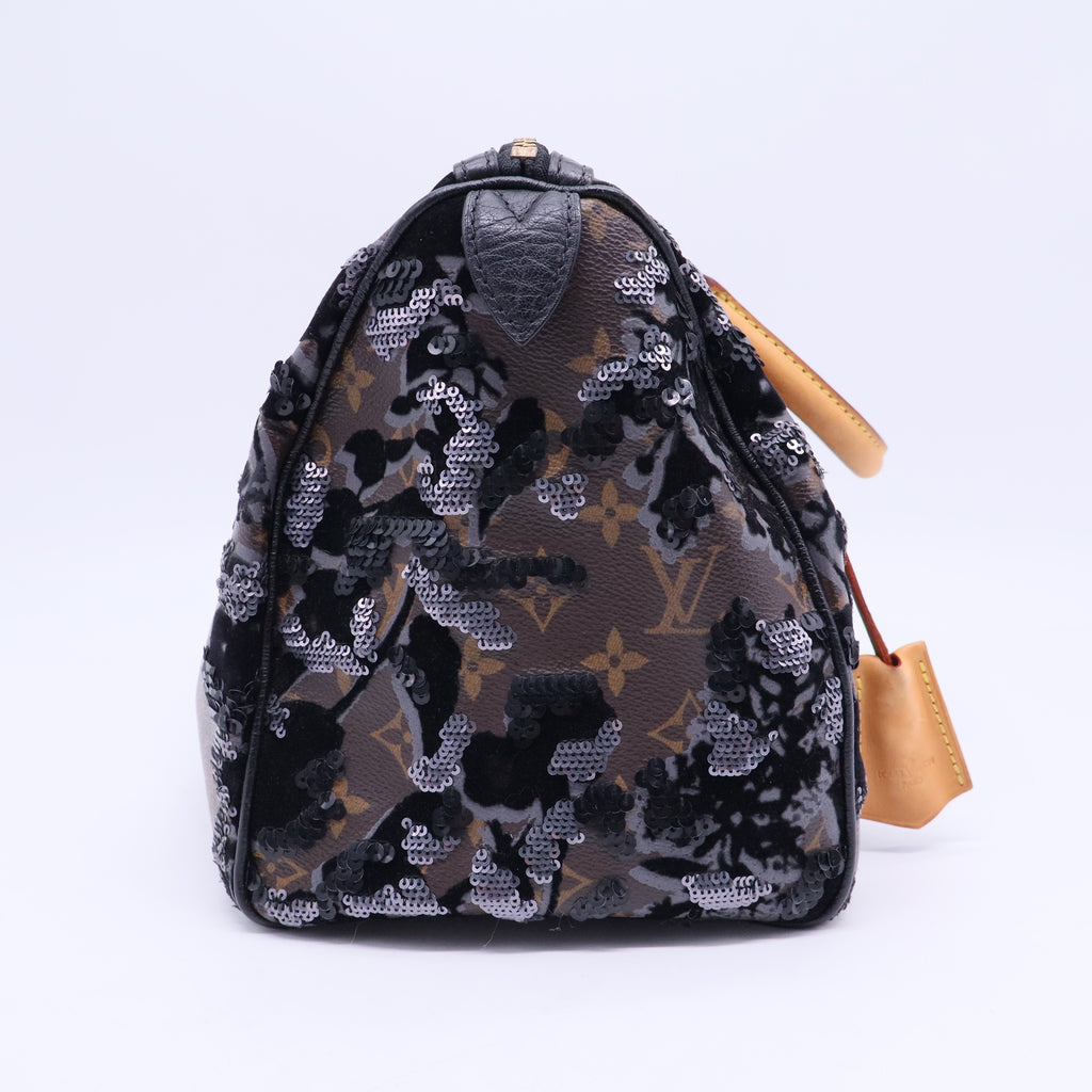 Speedy Handbag Fleur De Jais Monogram Canvas 30 B20208