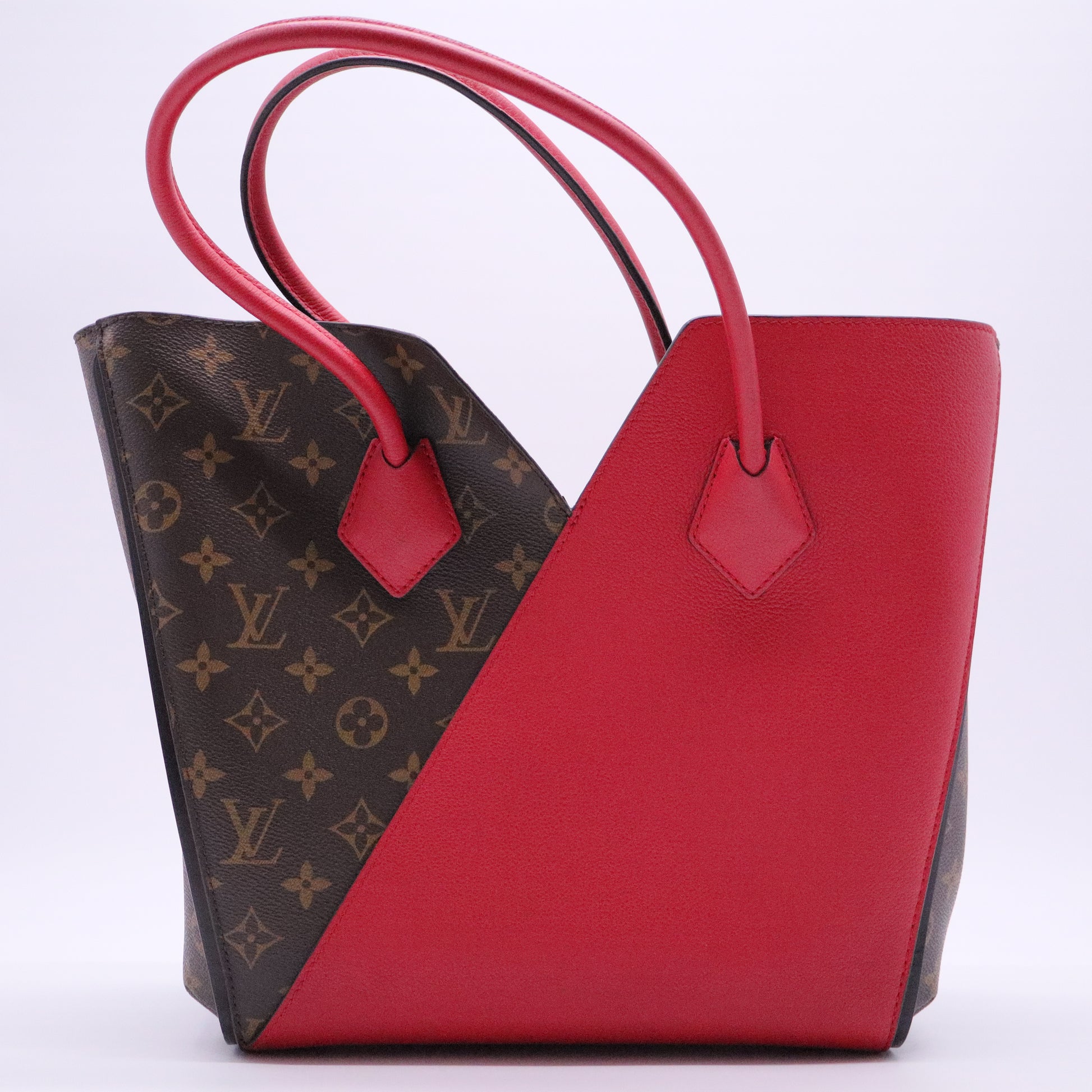 Calfskin Monogram Kimono Tote Cherry