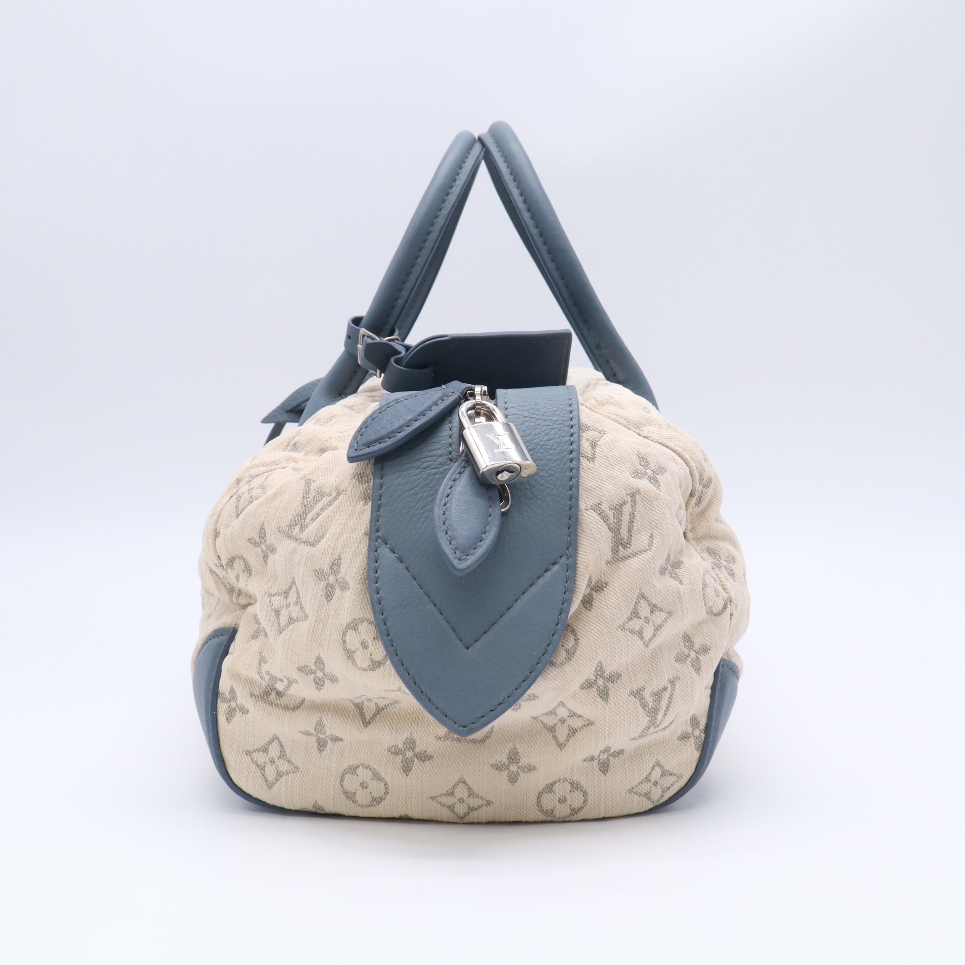 Louis Vuitton Monogram Denim Speedy Round GM B24009