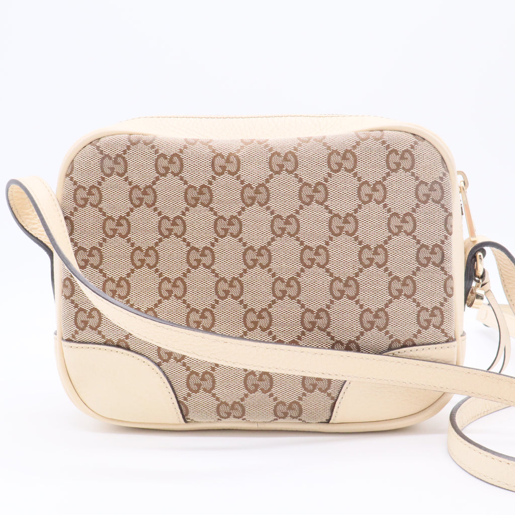 Monogram Dollar Calfskin Mini Bree Messenger Bag Beige Ebony Avoire