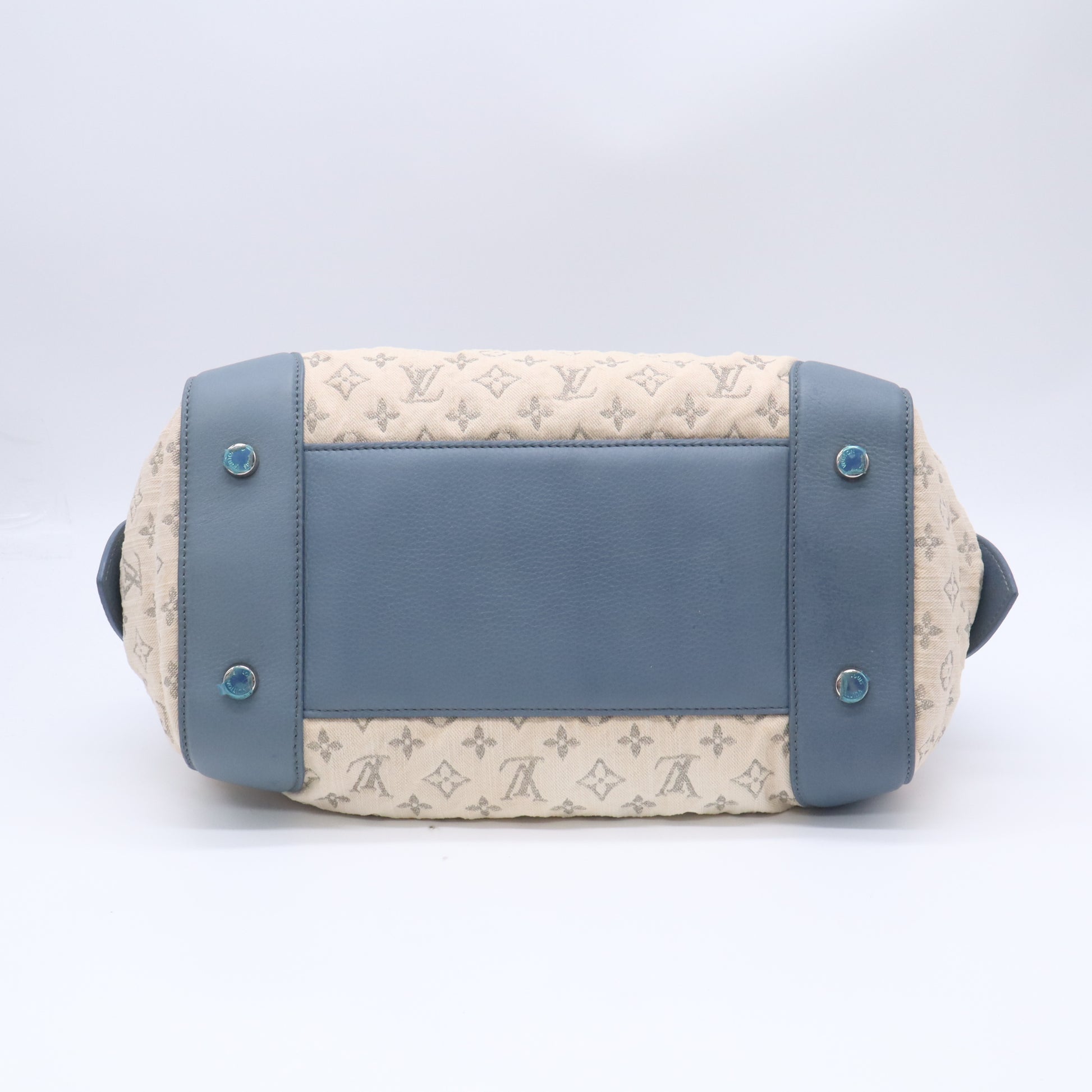 Louis Vuitton Monogram Denim Speedy Round GM B24009