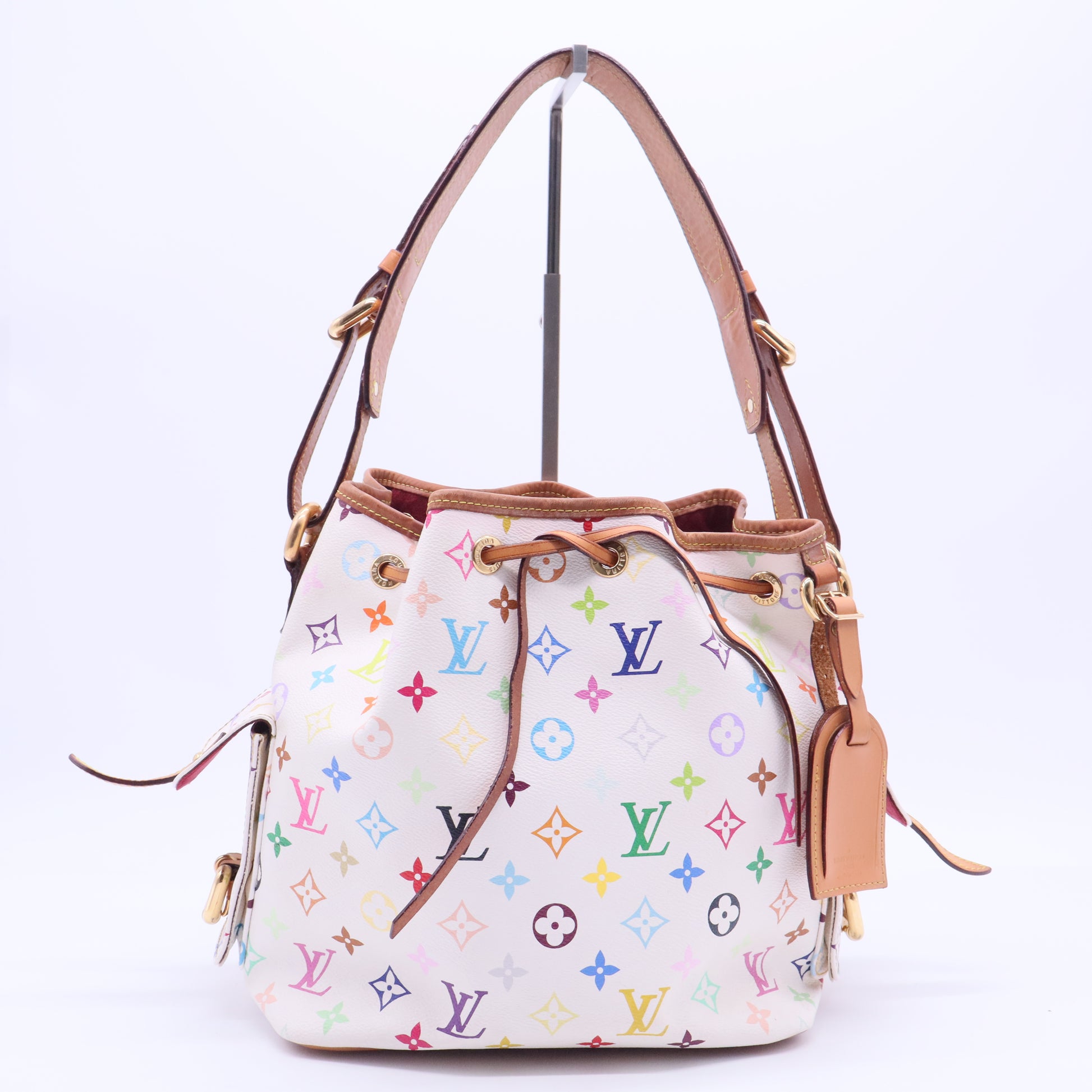 Louis Vuitton Monogram Multicolor Petit Noe White B10457 twins