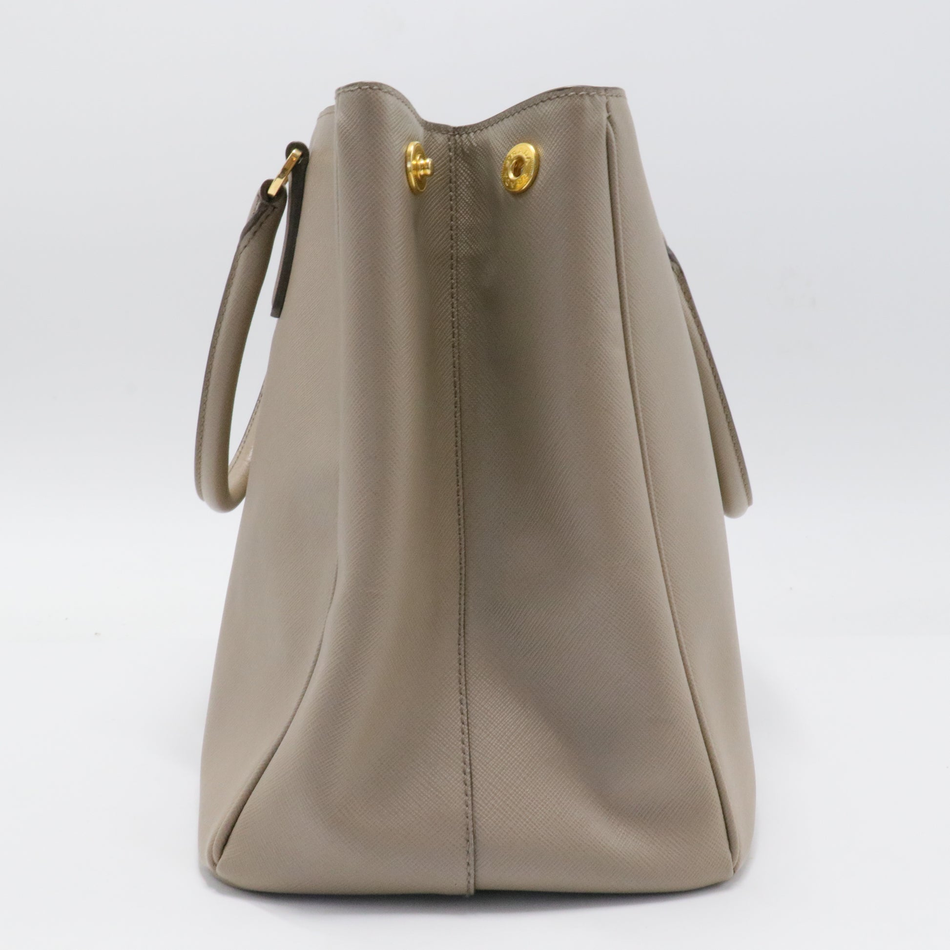 Double Zip Lux Tote Saffiano Leather Large
