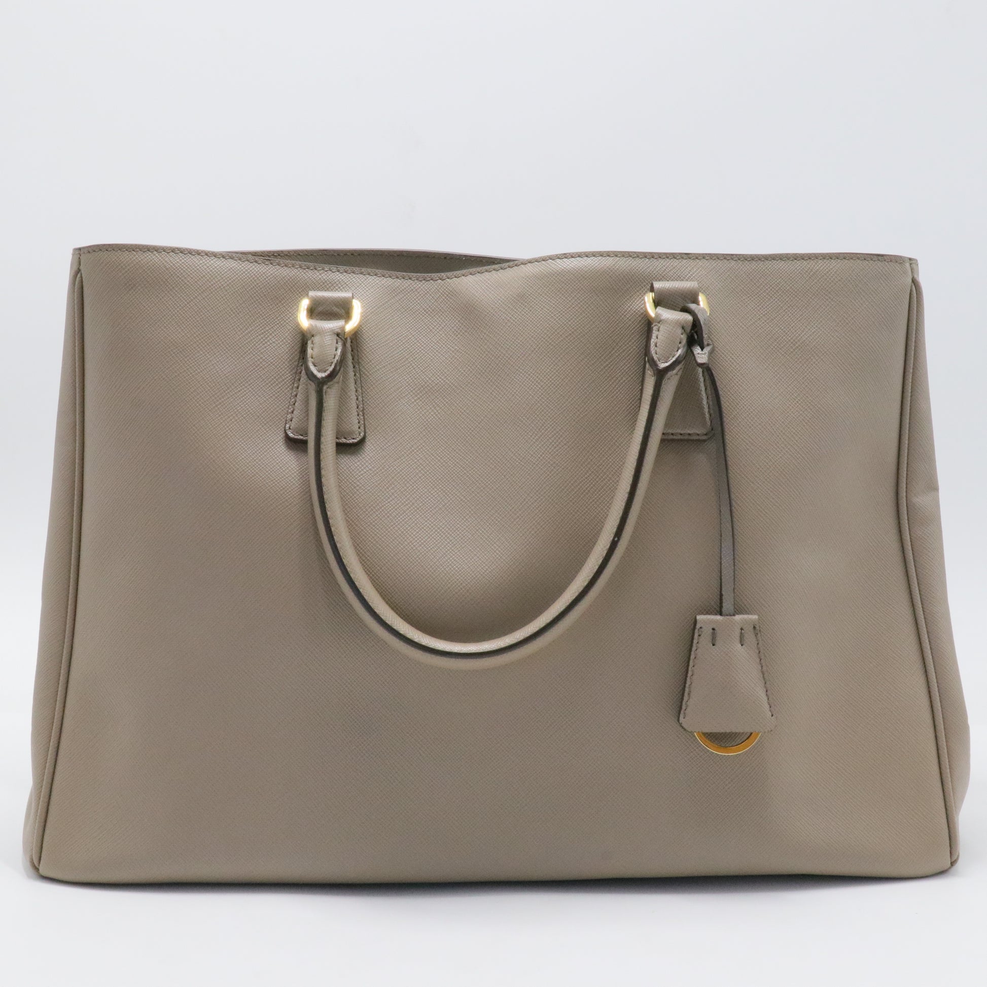 Double Zip Lux Tote Saffiano Leather Large