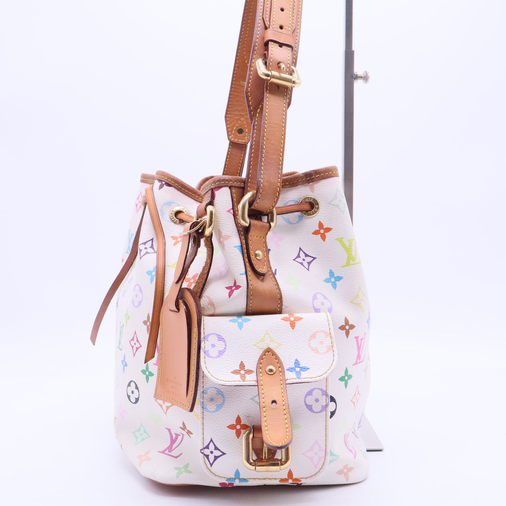 Louis Vuitton Monogram Multicolor Petit Noe White B10457 twins