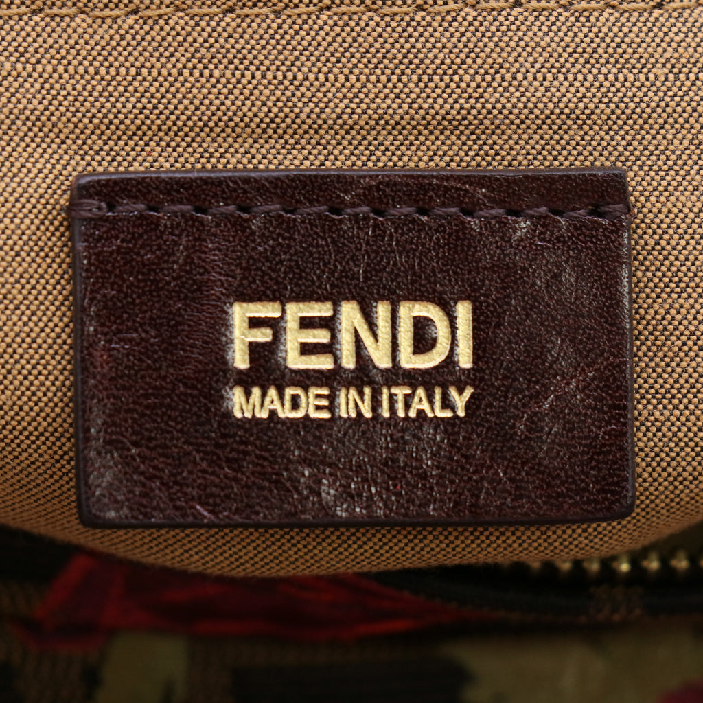 Fendi Chef Hobo Zucca Canvas Medium twins B24084