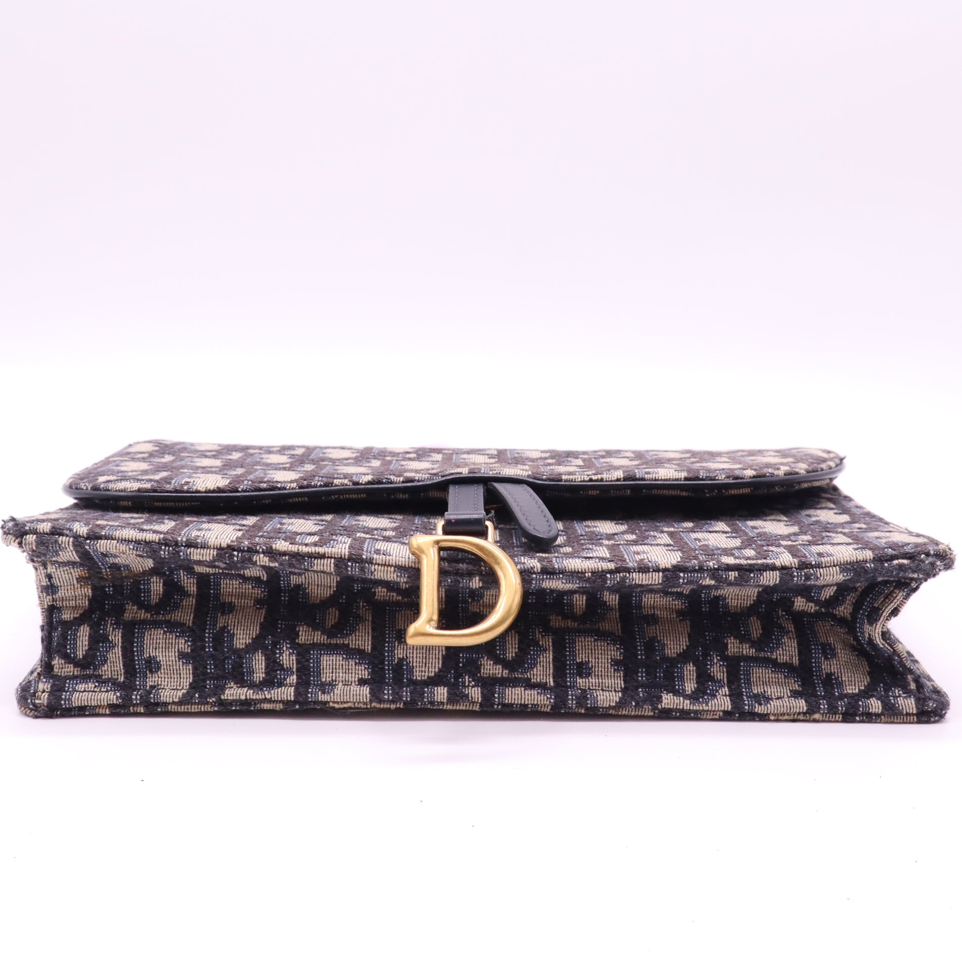 Saddle Pouch Wallet on Chain Oblique Canvas Twins LDJ4128