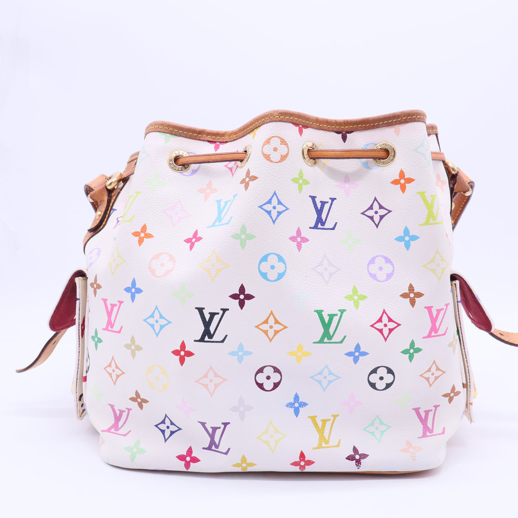 Louis Vuitton Monogram Multicolor Petit Noe White B10457 twins