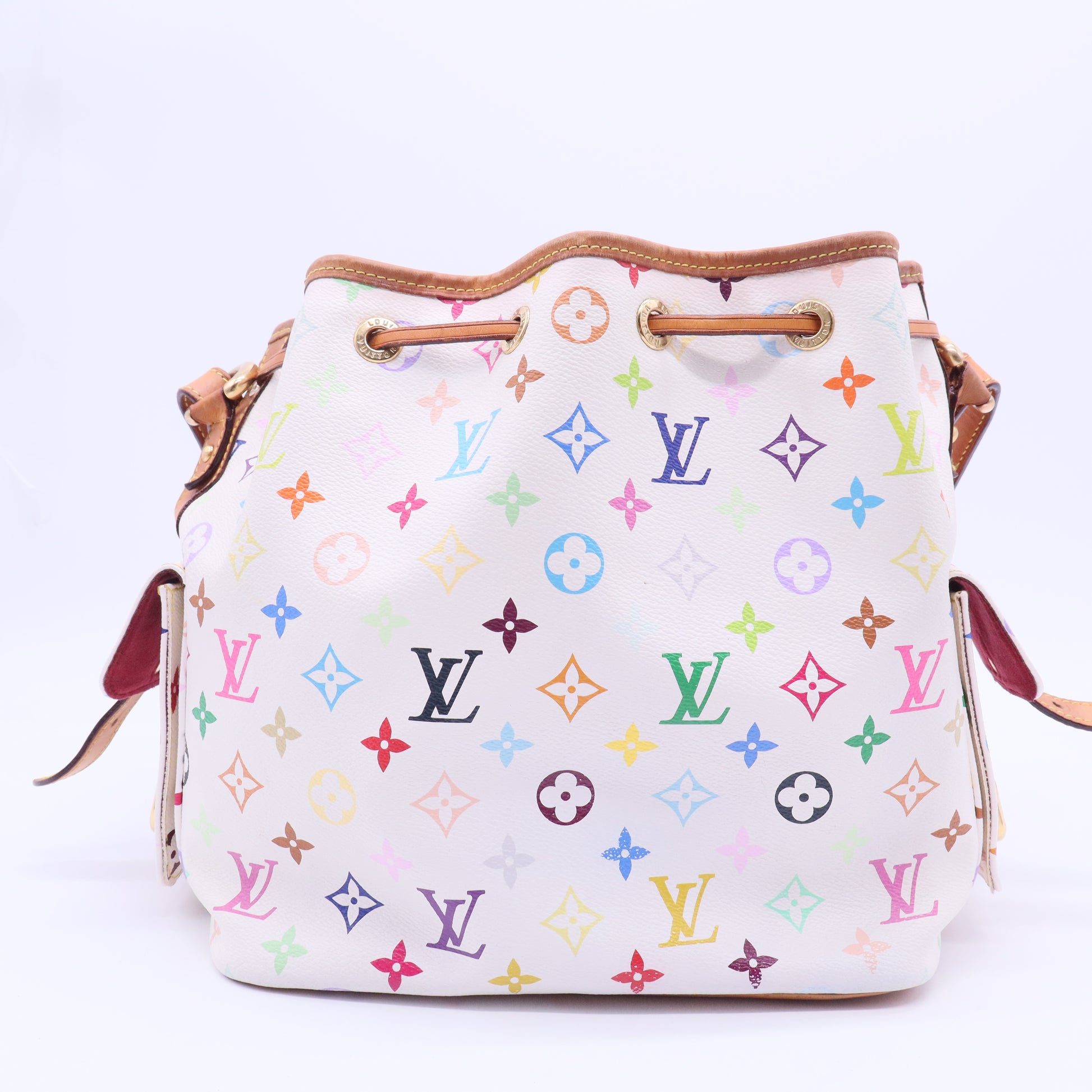 Louis Vuitton Monogram Multicolor Petit Noe White B10457 twins