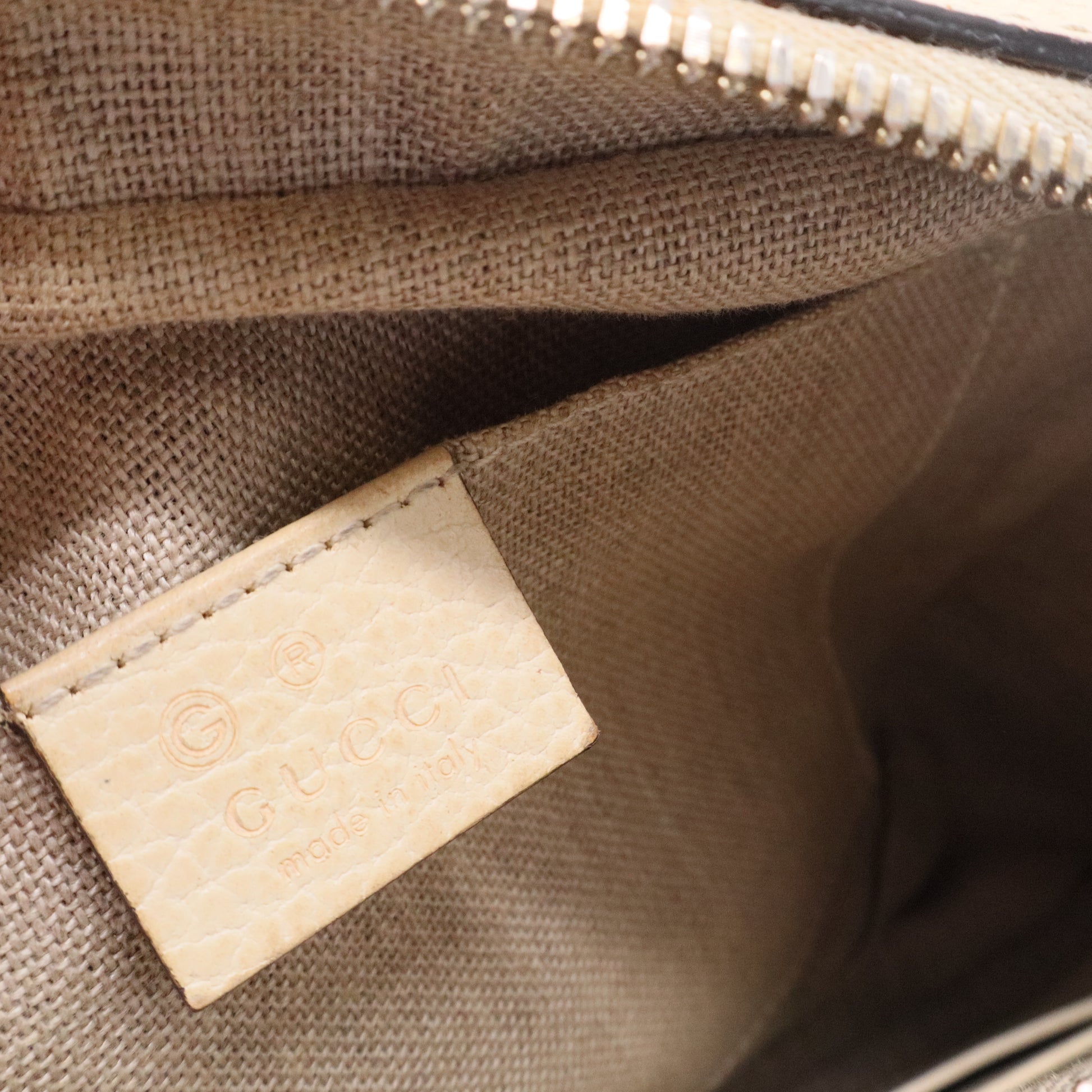 Monogram Dollar Calfskin Mini Bree Messenger Bag Beige Ebony Avoire