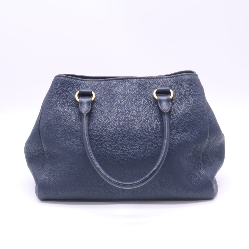 Prada Smeraldo Vitello Phenix Leather Tote Bag twins B23295