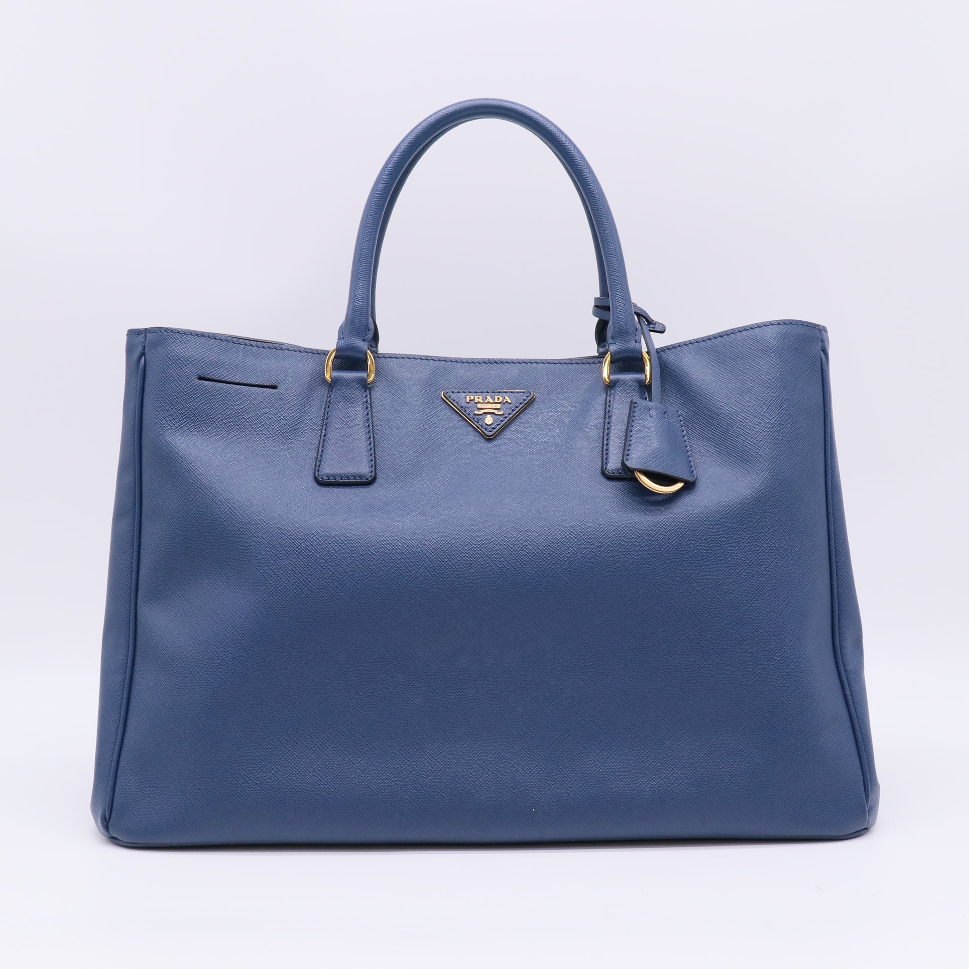 Blue Saffiano Leather Large Gardener's Tote B23308