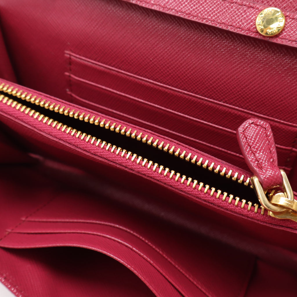 Wallet on Strap Saffiano Leather Small Twins B22497
