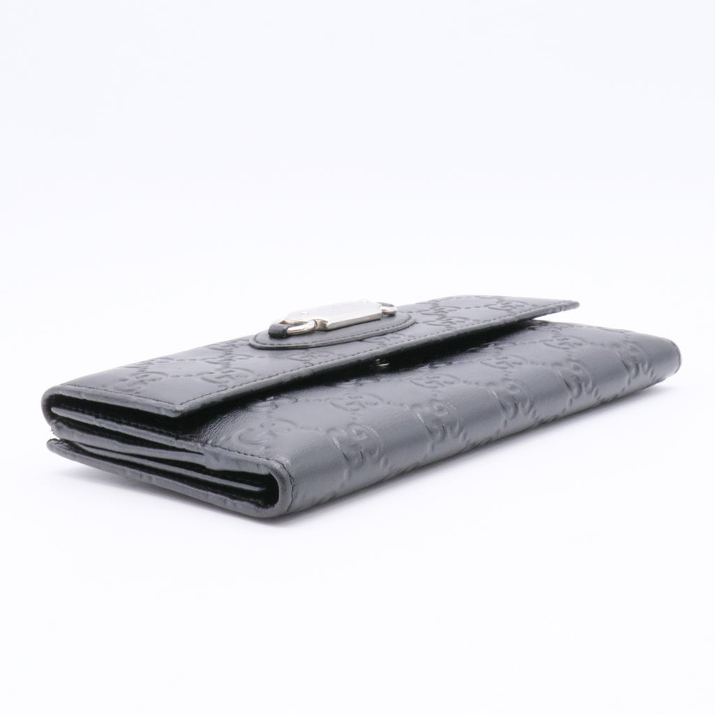 GG Signature Leather French Purse