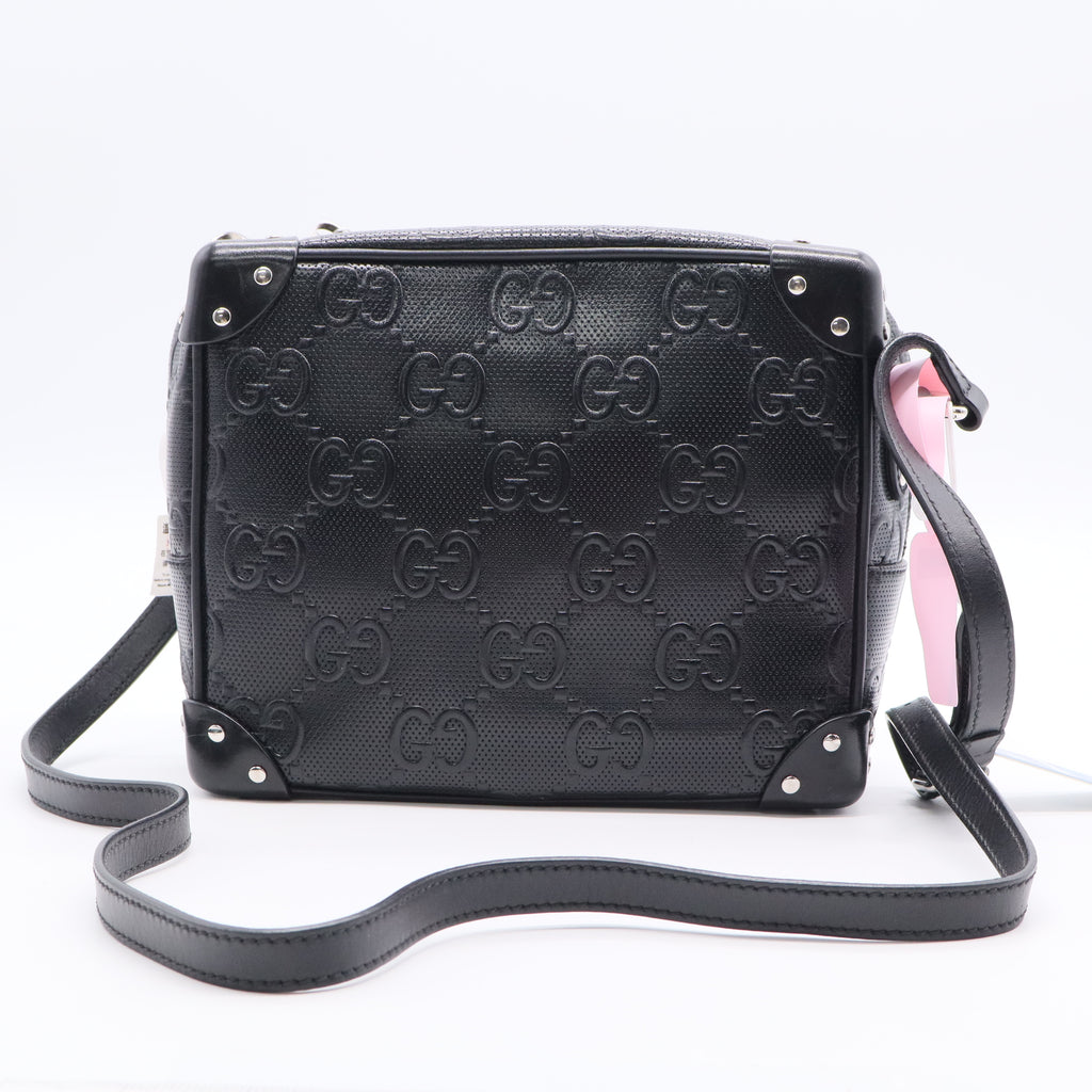 GG Embossed Shoulder Bag Black TWINS LDJ3021
