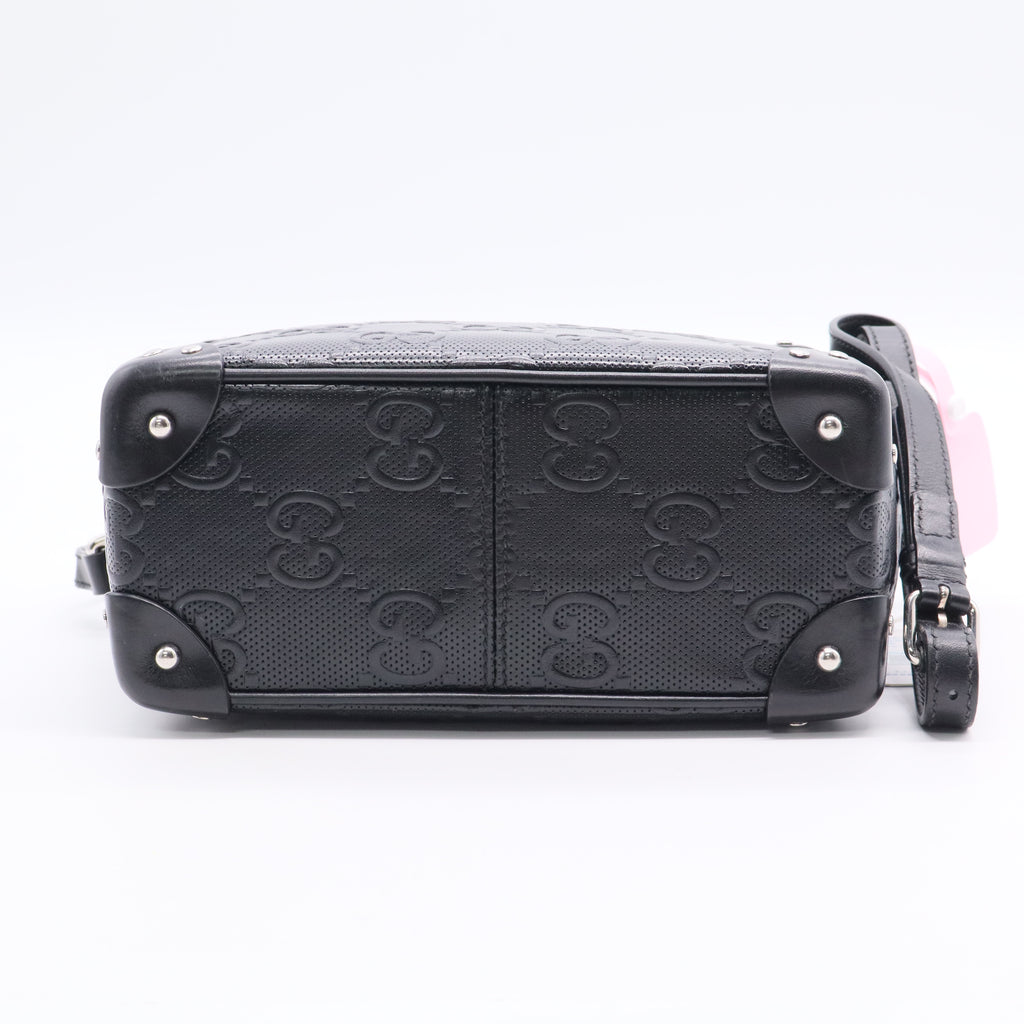 GG Embossed Shoulder Bag Black TWINS LDJ3021