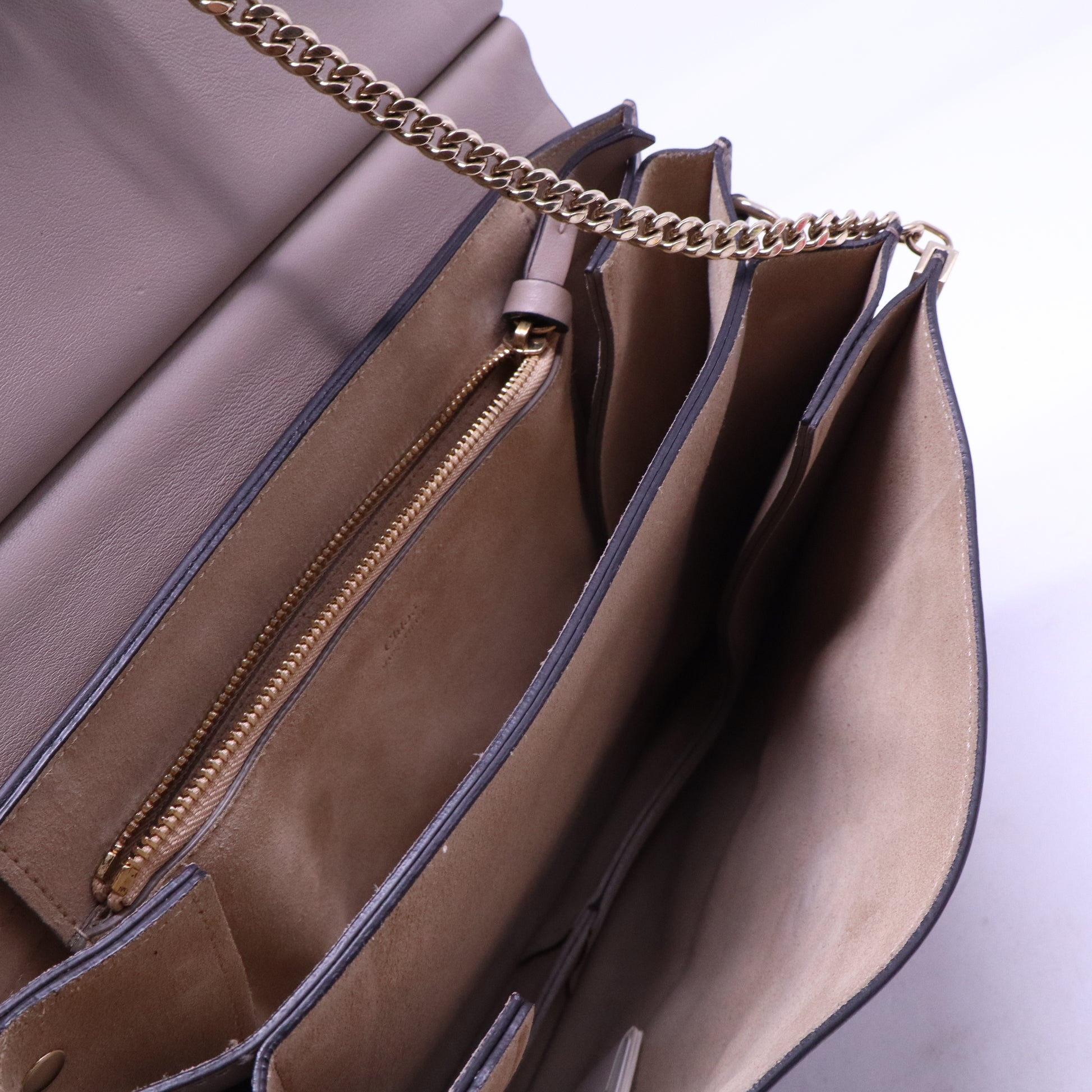 Motty Grey Leather/Suede Faye Medium Shoulder Bag B21091