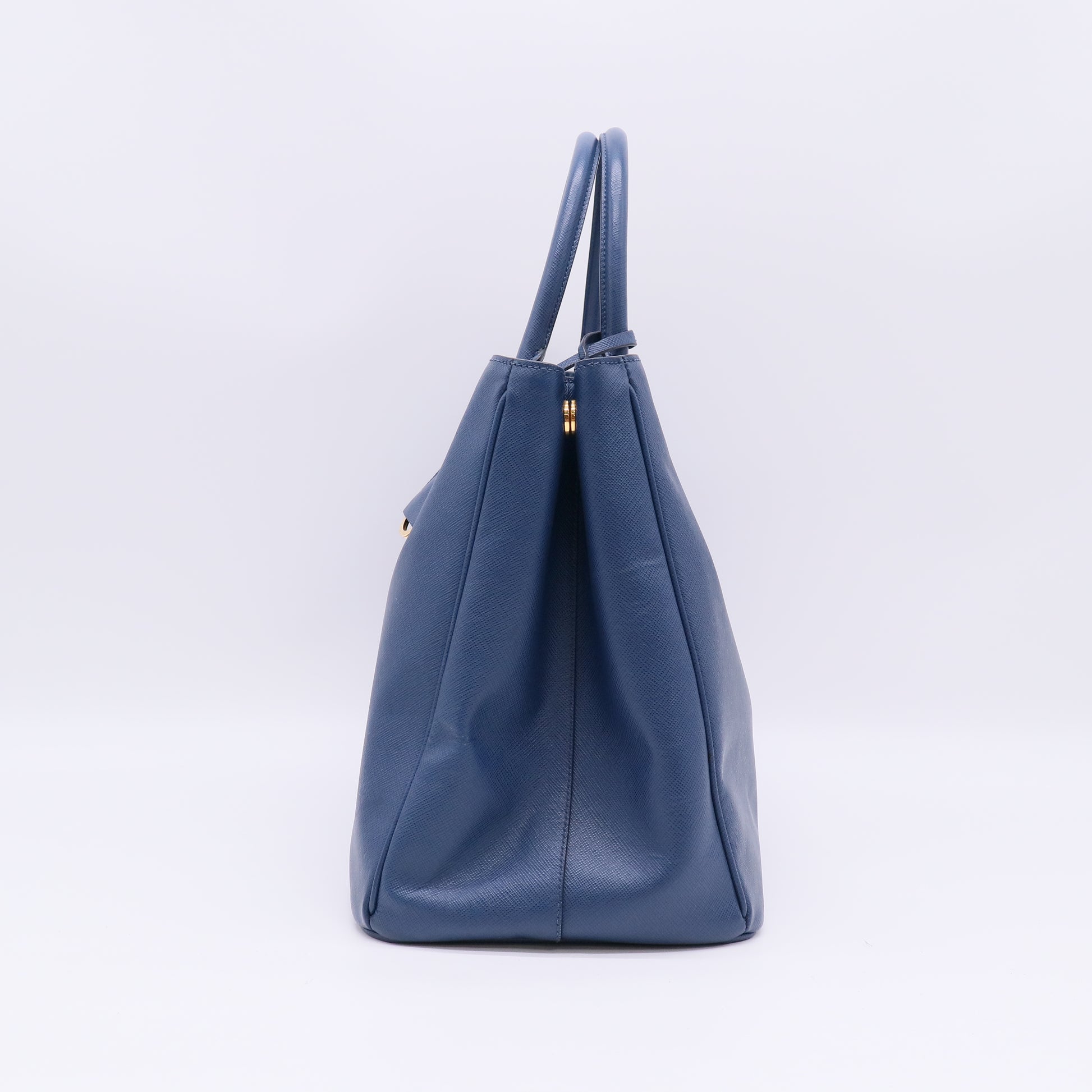 Blue Saffiano Leather Large Gardener's Tote B23308