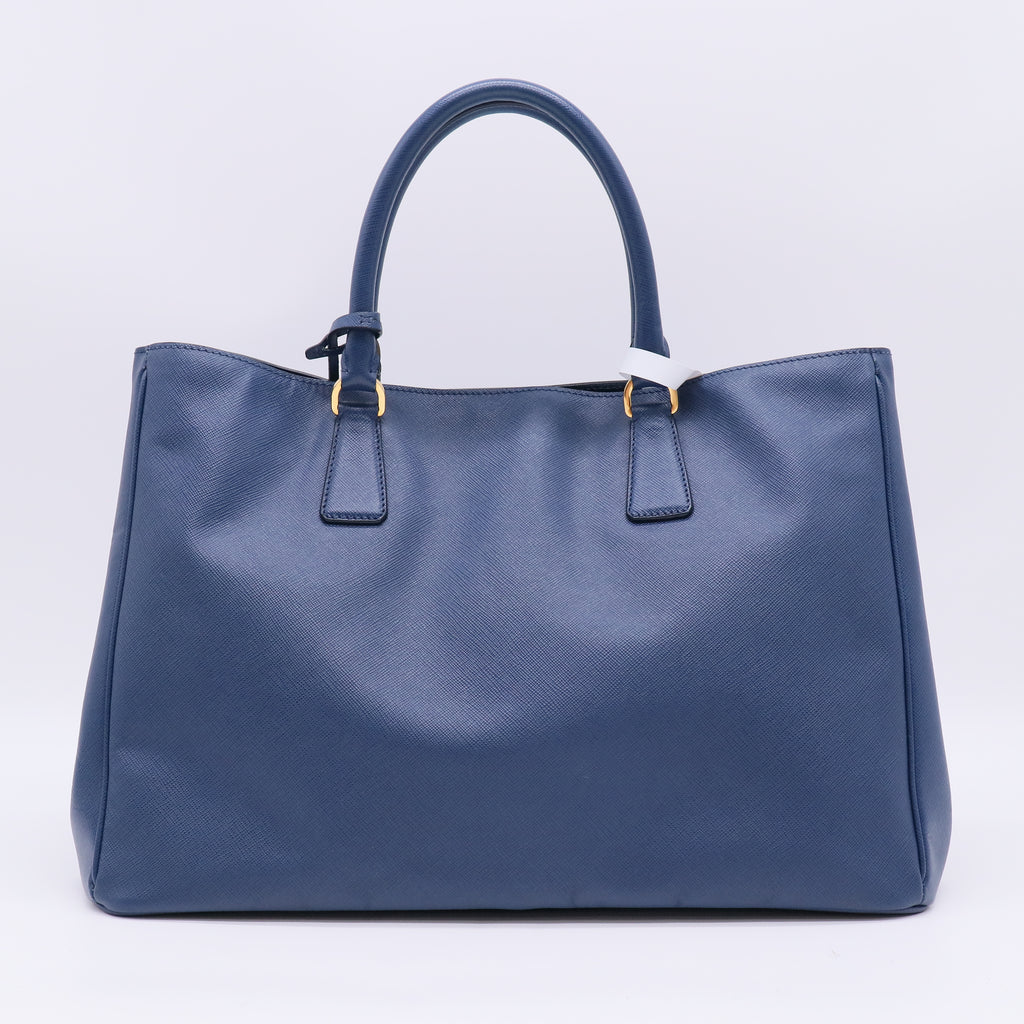 Blue Saffiano Leather Large Gardener's Tote B23308