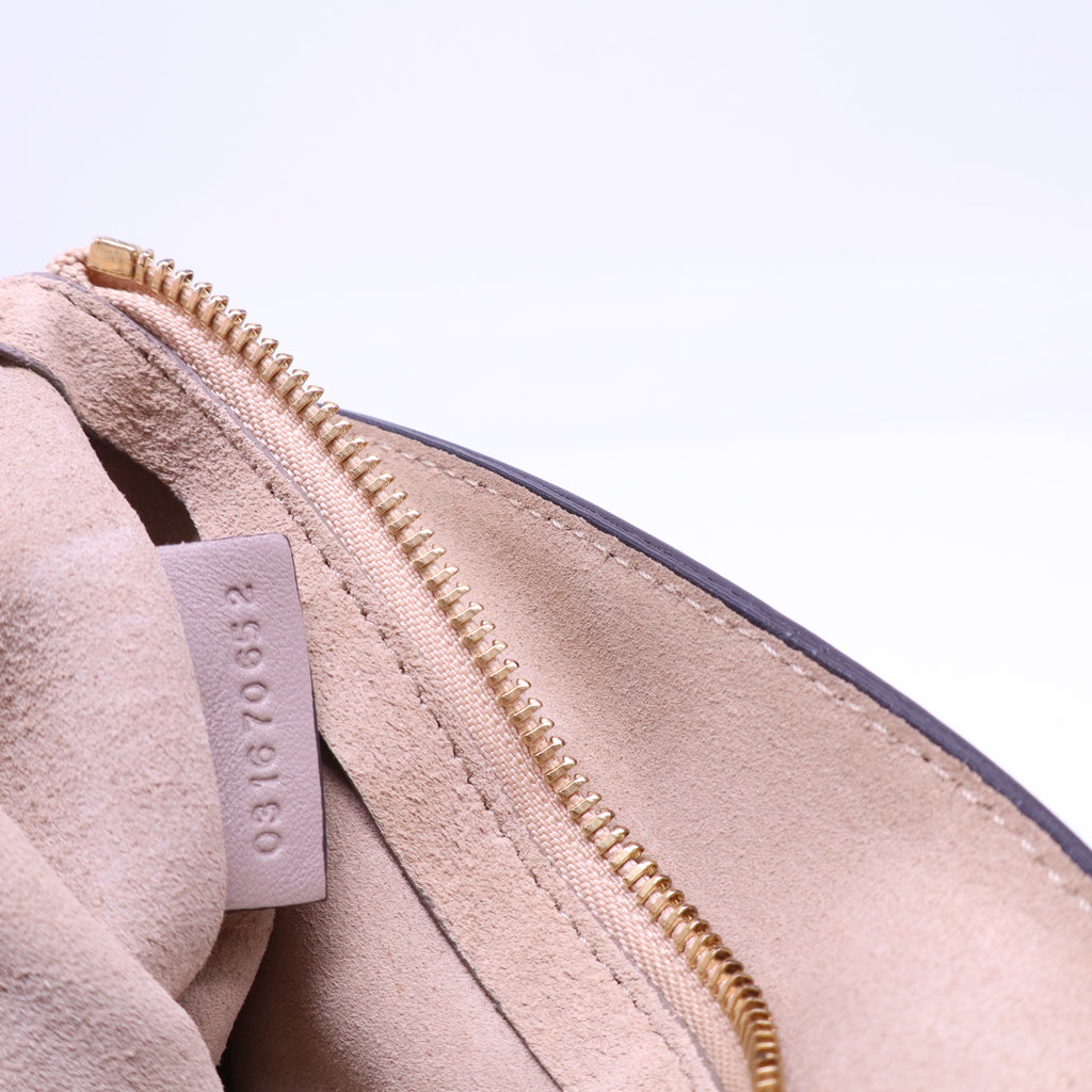 Motty Grey Leather/Suede Faye Medium Shoulder Bag B21091