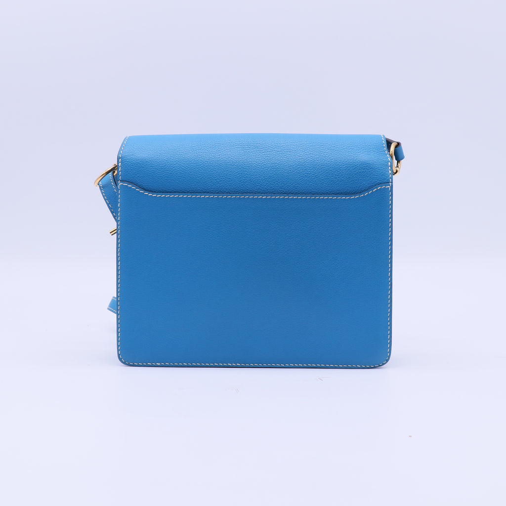 Hermes Grain d'H Sac Roulis 23 Bleu De Galice twins B22025