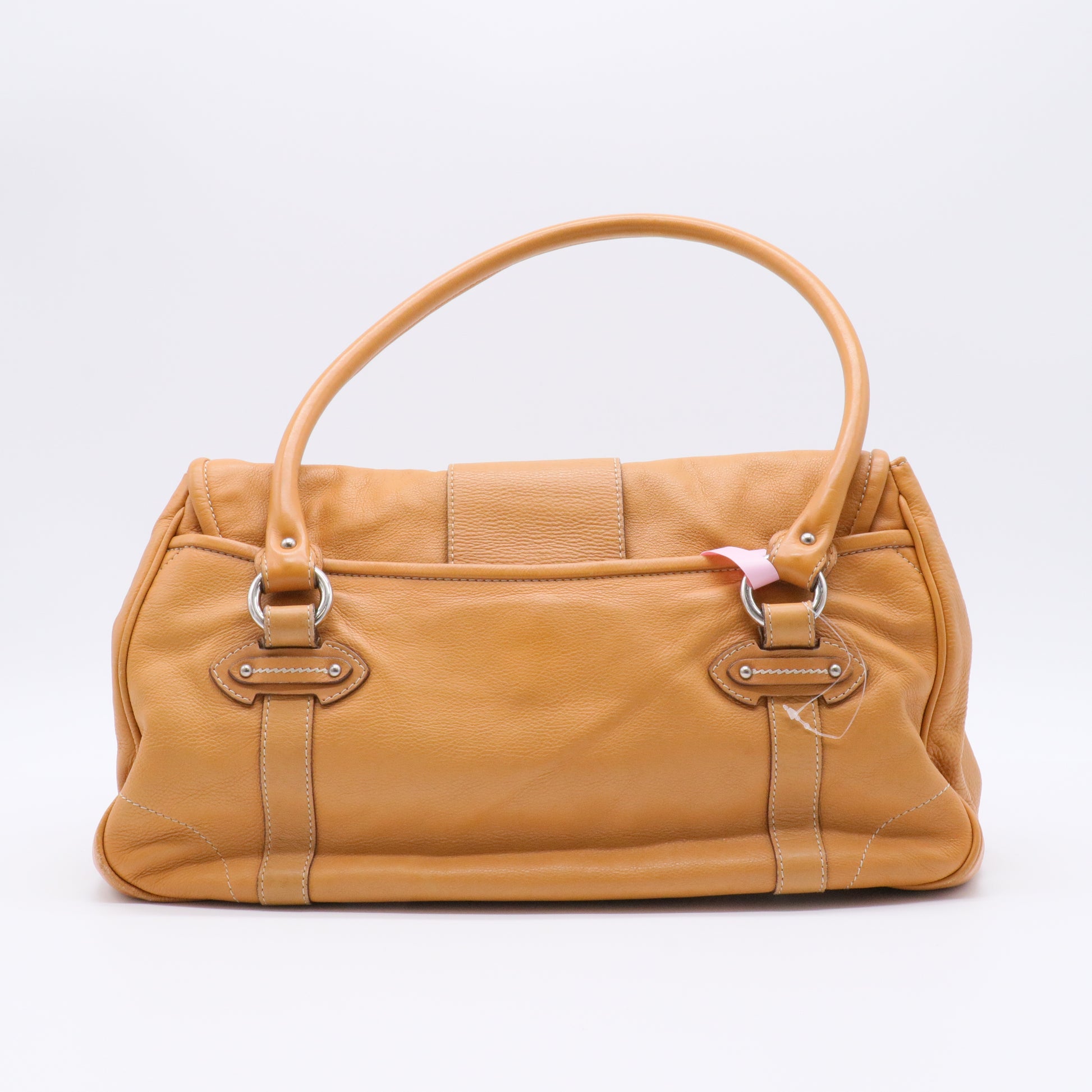 Vintage CD Flap Shoulder Bag Leather twins