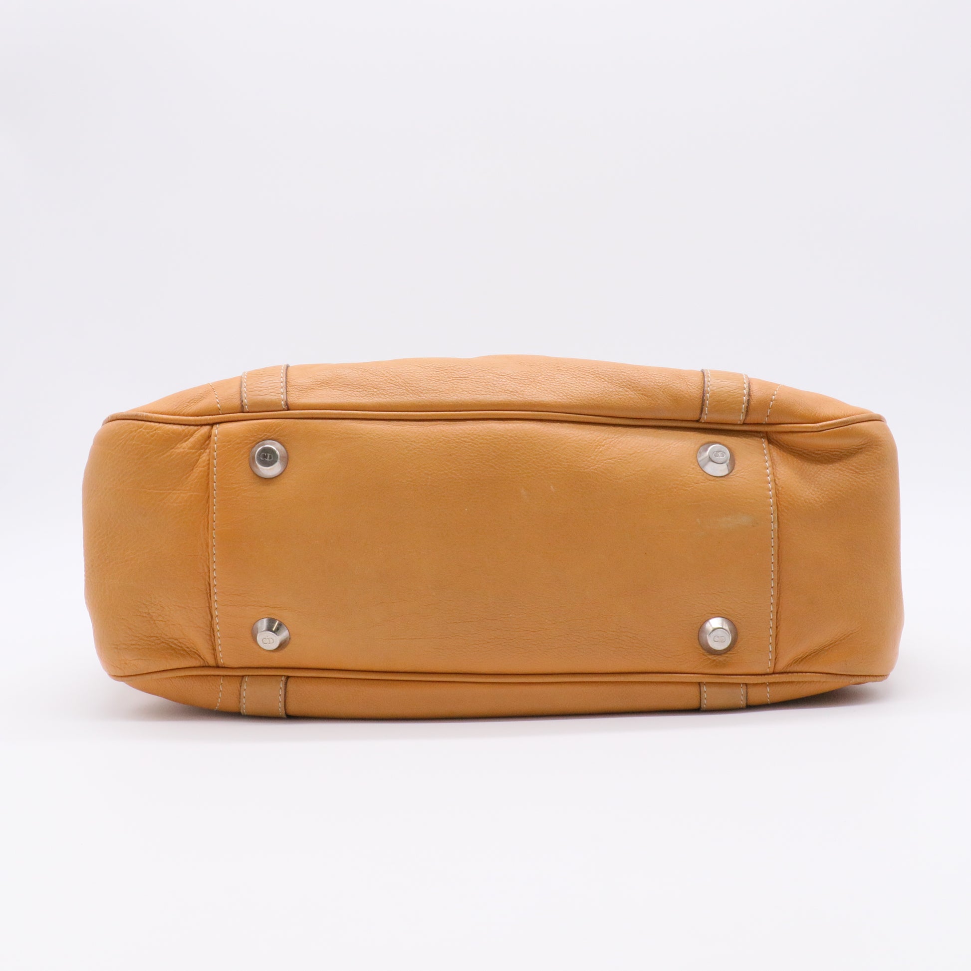 Vintage CD Flap Shoulder Bag Leather twins