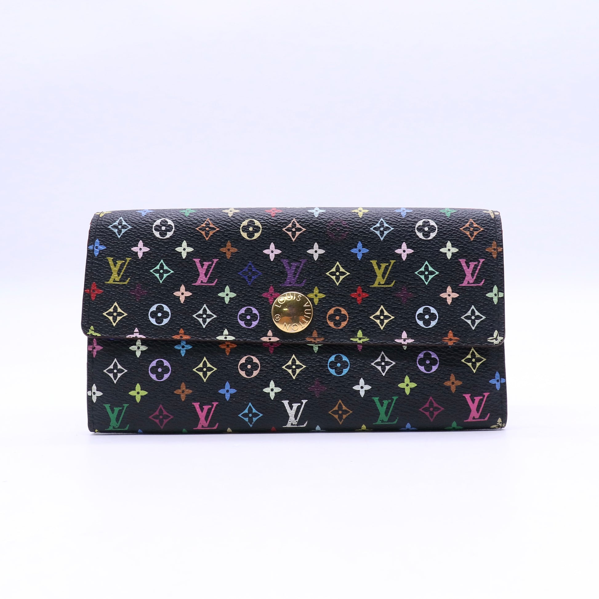 Monogram Multicolor Sarah Wallet Black Grenade Twins LDJ3688