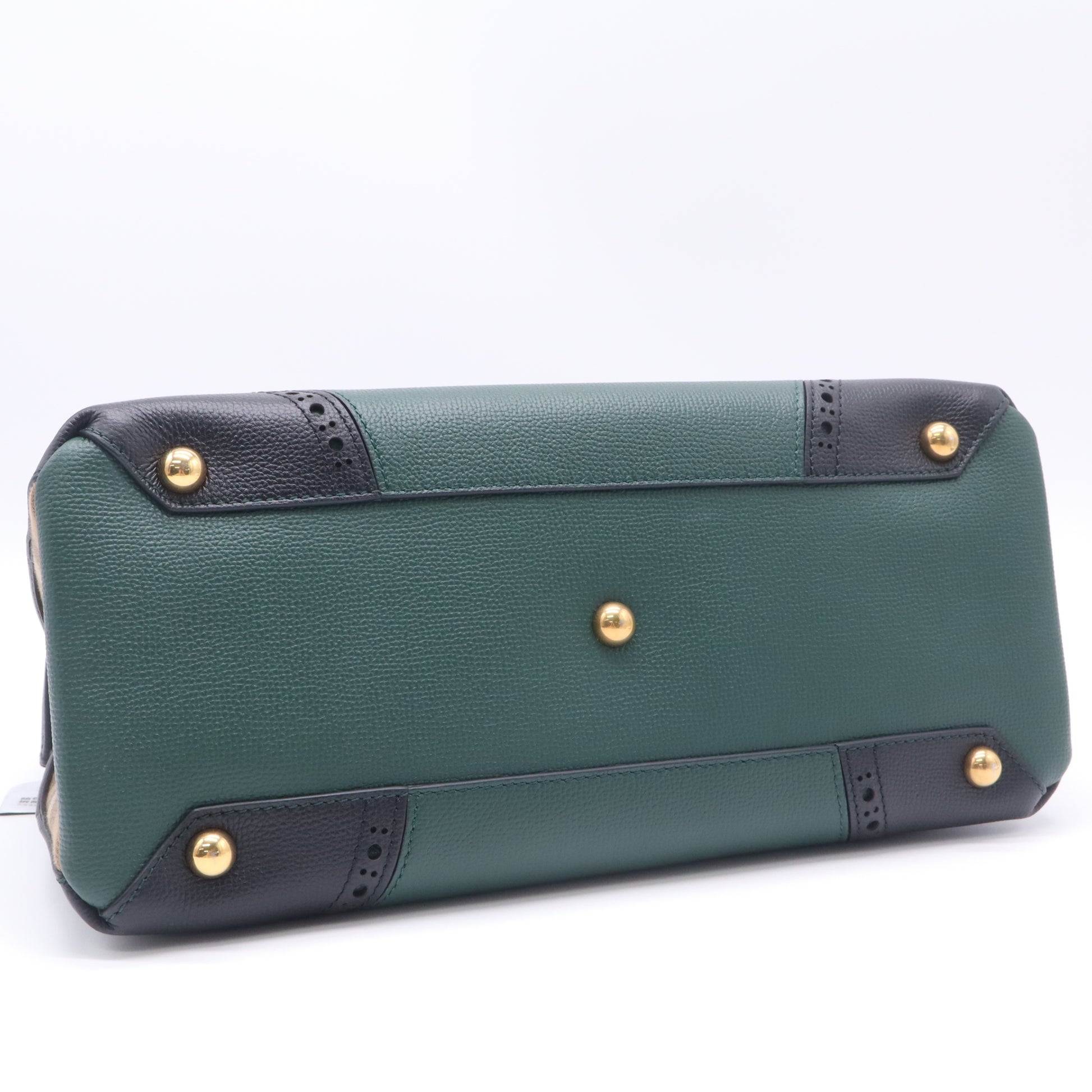 Burberry Brogues Banner Tote Leather and House Check Twins B23384