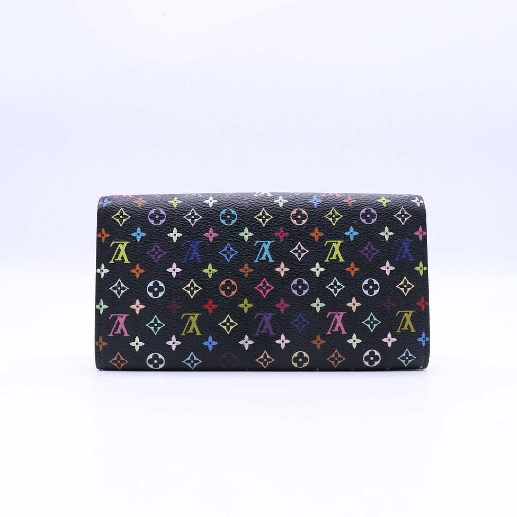 Monogram Multicolor Sarah Wallet Black Grenade Twins LDJ3688