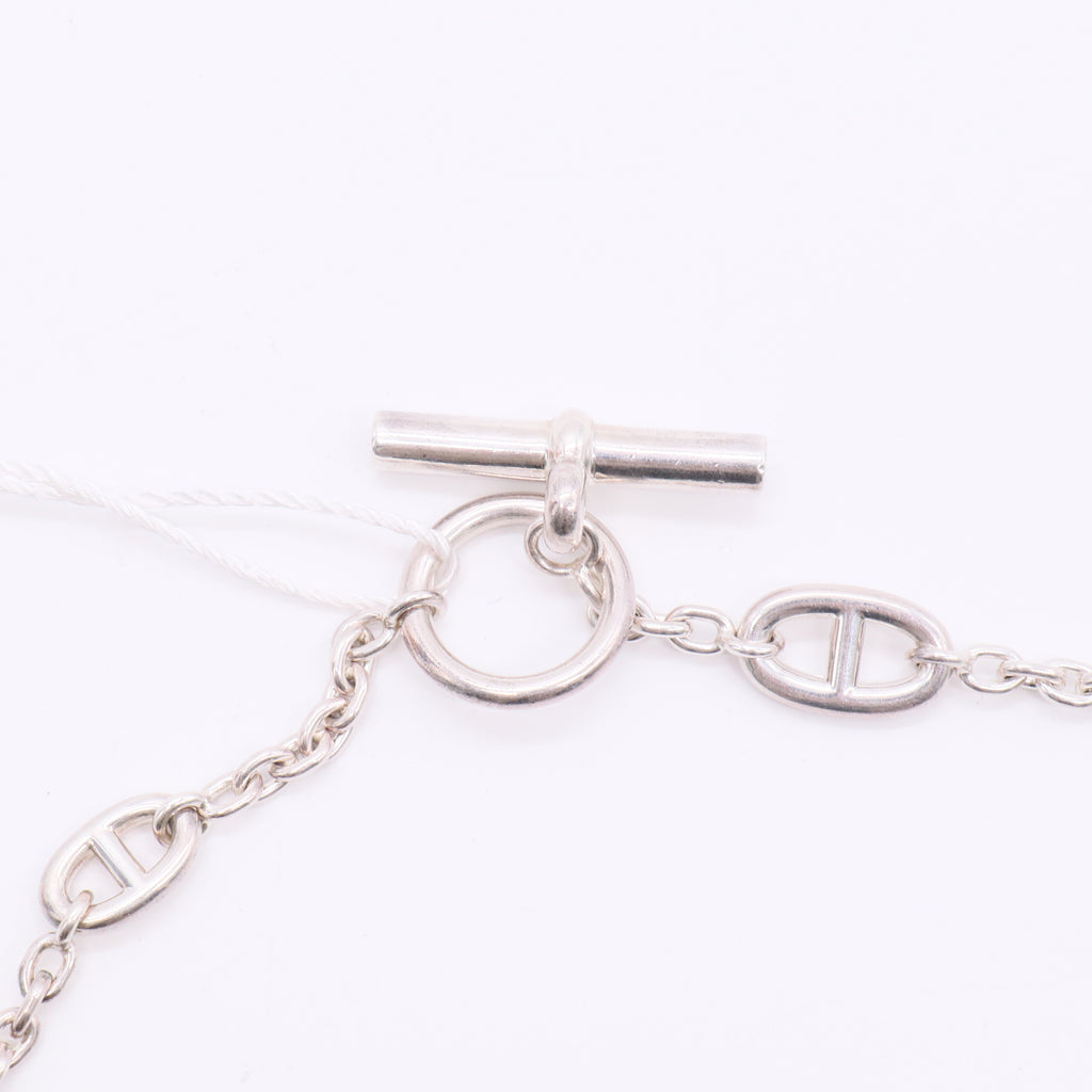 Hermes  Sterling Silver Farandole Necklace twins