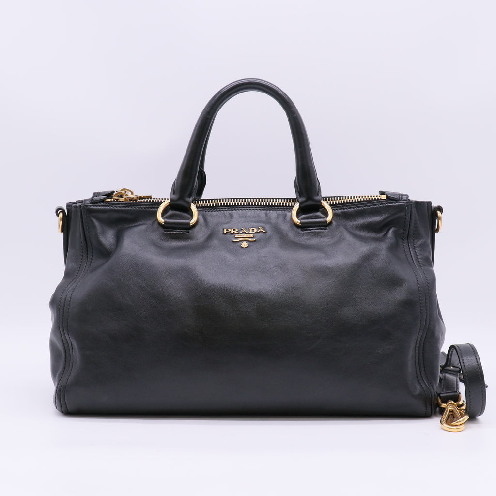 Prada Double Zip Convertible Tote Bag twins B23959