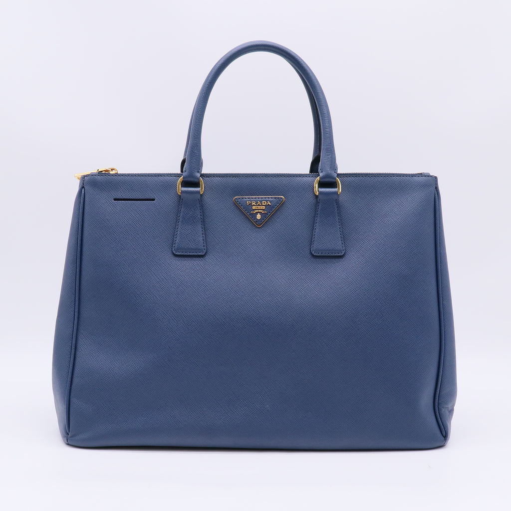 Prada Large Saffiano Lux Galleria Double Zip Tote Bag B23193