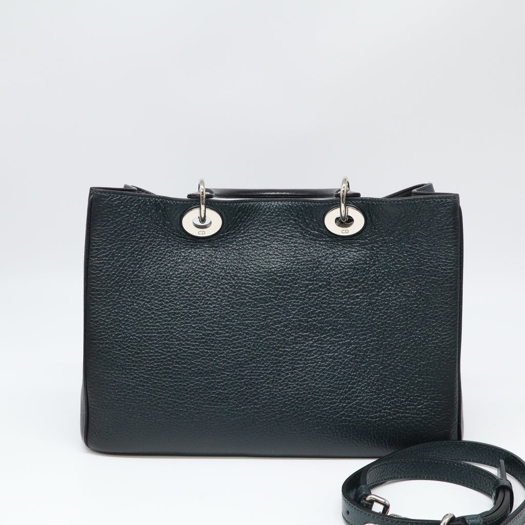 Christian Dior Bullcalf Small Printed Flower Diorissimo Twins B22385