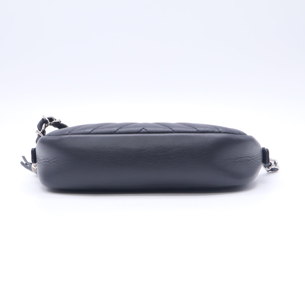 CC Tassel Camera Bag Diagonal Chevron Calfskin Mini B23993