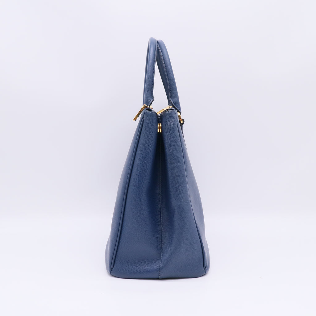 Prada Large Saffiano Lux Galleria Double Zip Tote Bag B23193