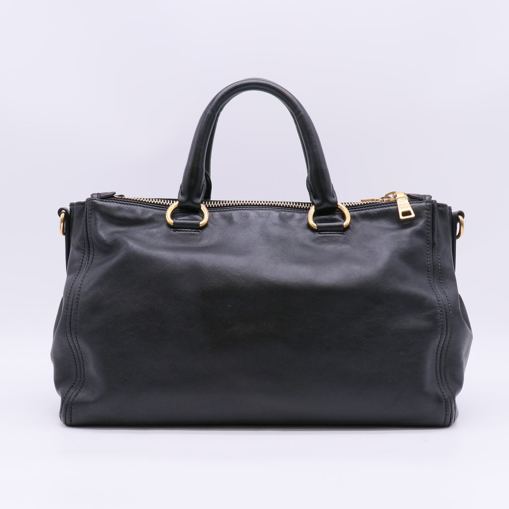 Prada Double Zip Convertible Tote Bag twins B23959