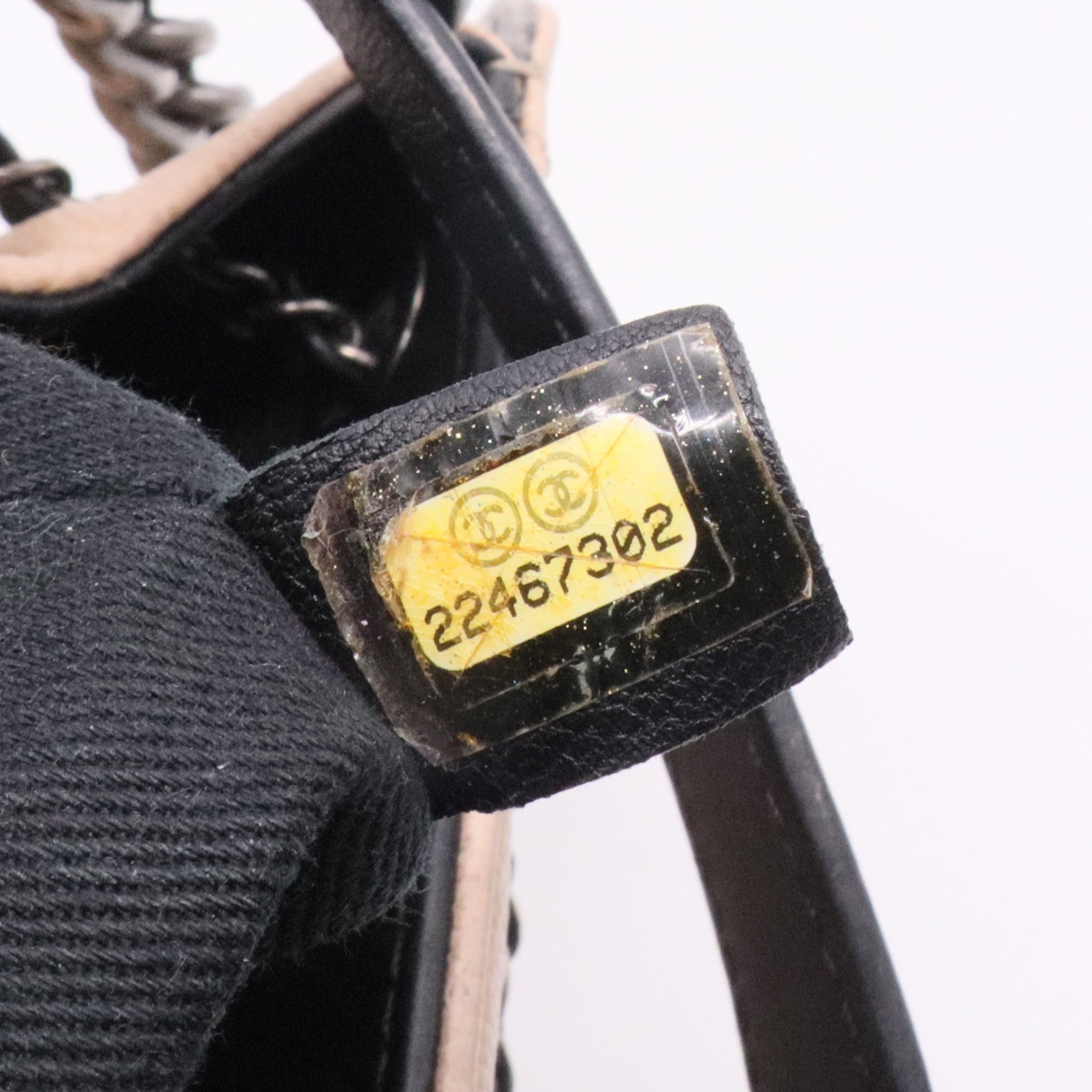 Chanel  Caviar Quilted Medium CC Bucket Bag Beige twins