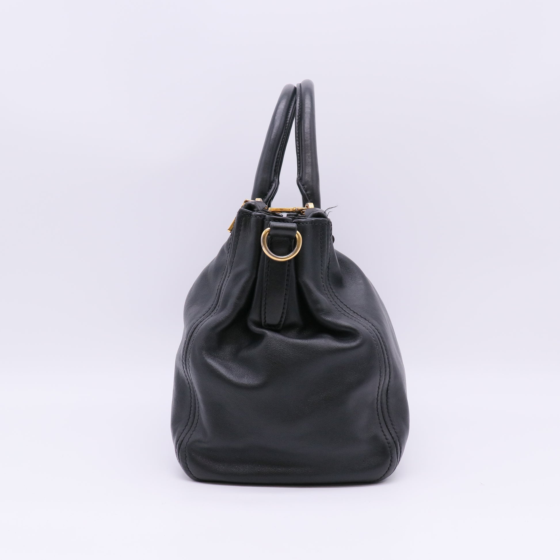Prada Double Zip Convertible Tote Bag twins B23959