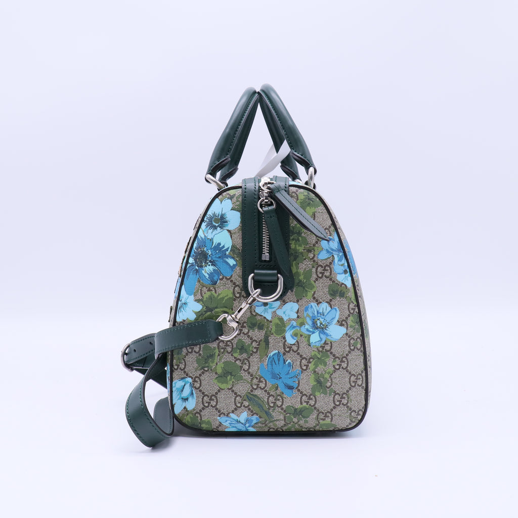 Gucci Boston Handbag Multicolor GG Supreme Canvas & Embroidery