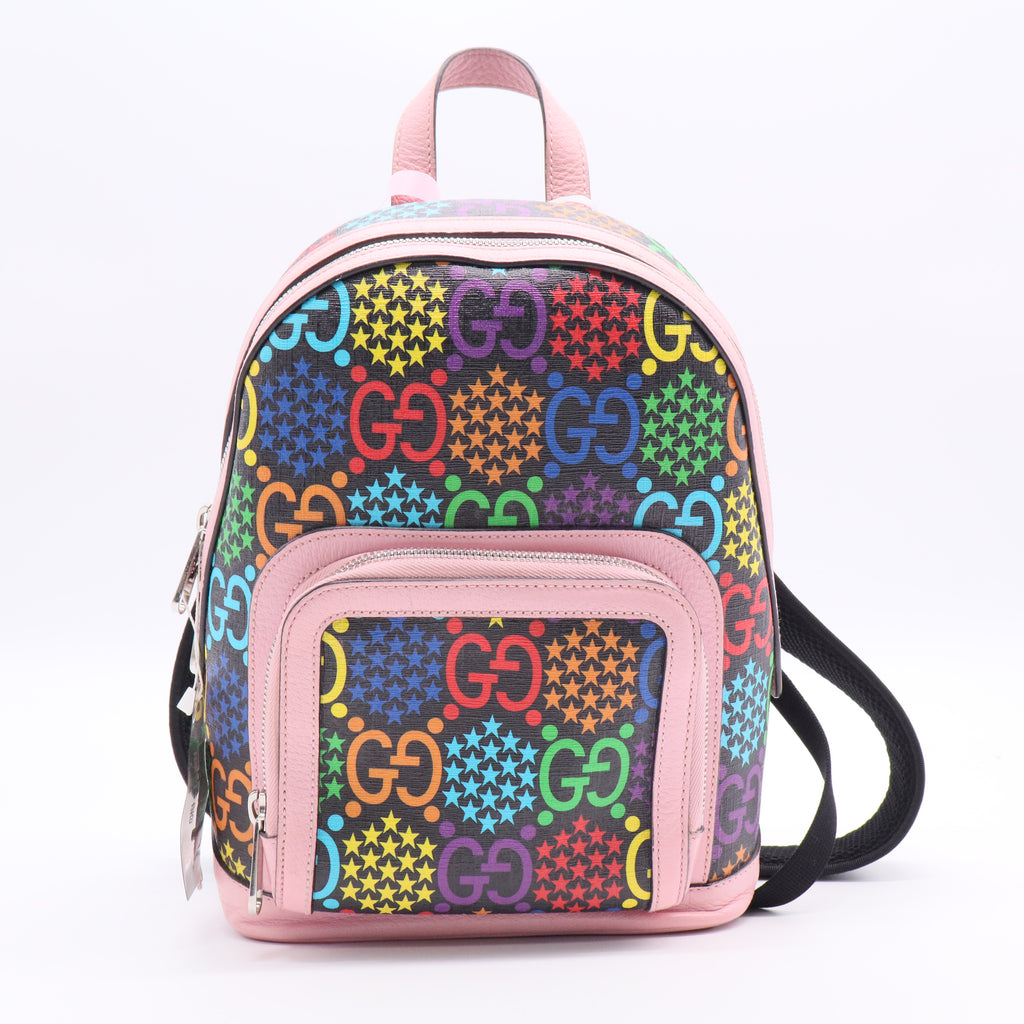  GG Psychedelic Supreme Monogram Multicolor Backpack twins LDJ3028