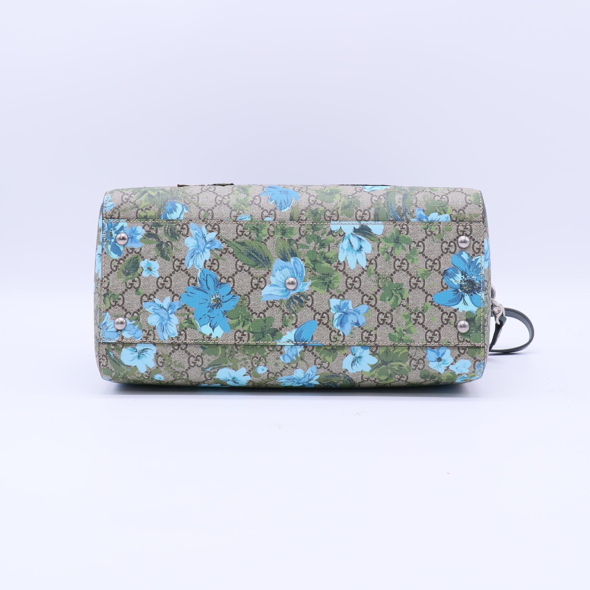 Gucci Boston Handbag Multicolor GG Supreme Canvas & Embroidery